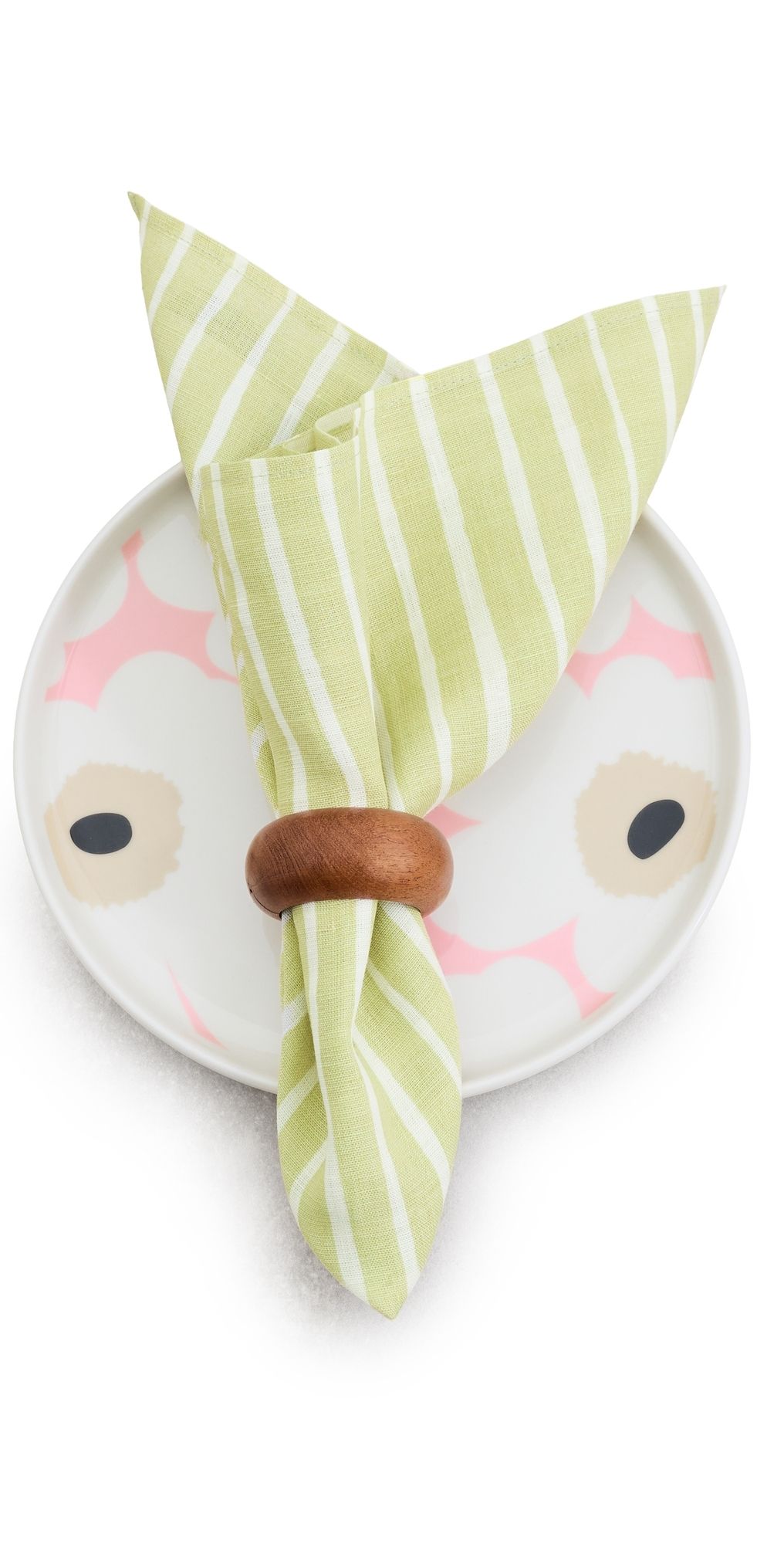 Marimekko Piccolo Napkin White/Pear One Size