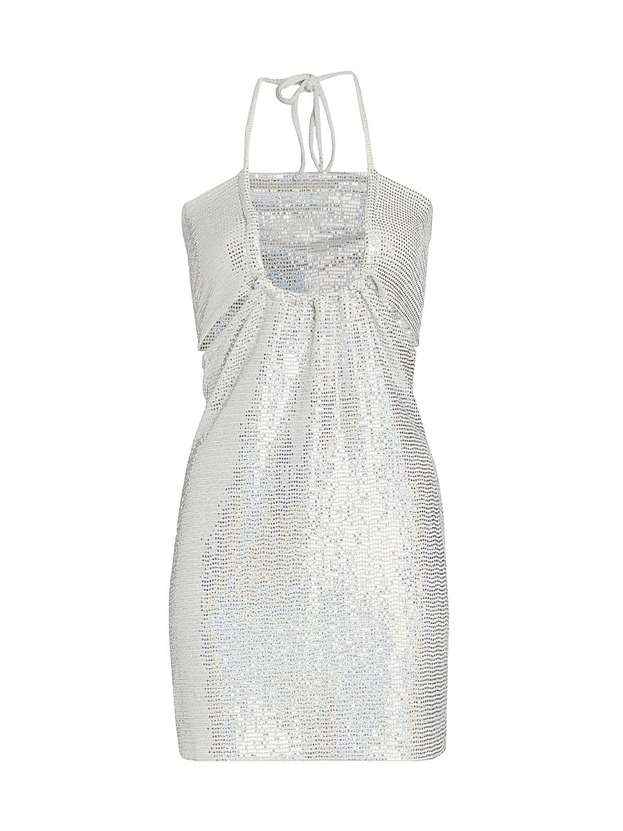 Women's Tal Sequined Minidress - Ivory - Size 6