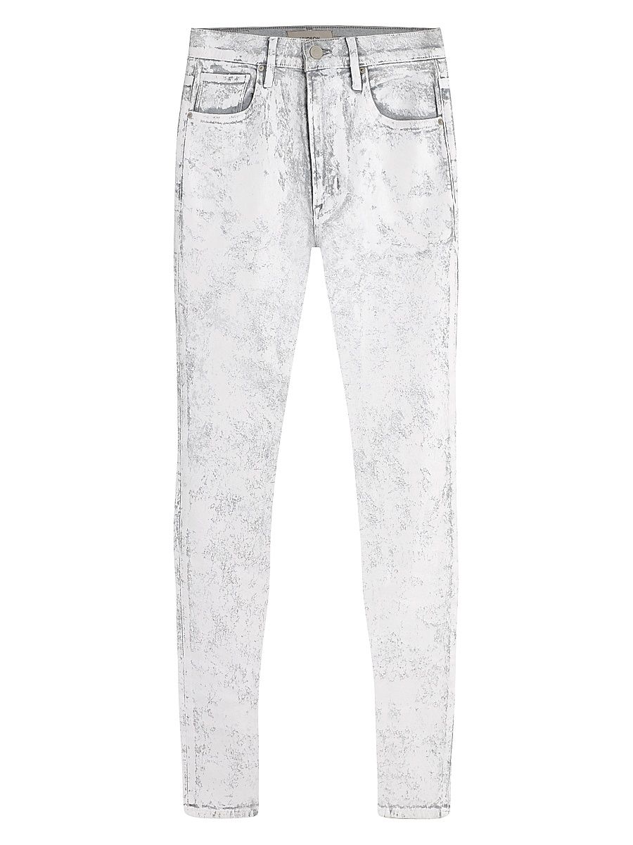 Men's Zack Skinny Jeans - White Shatter - Size 33