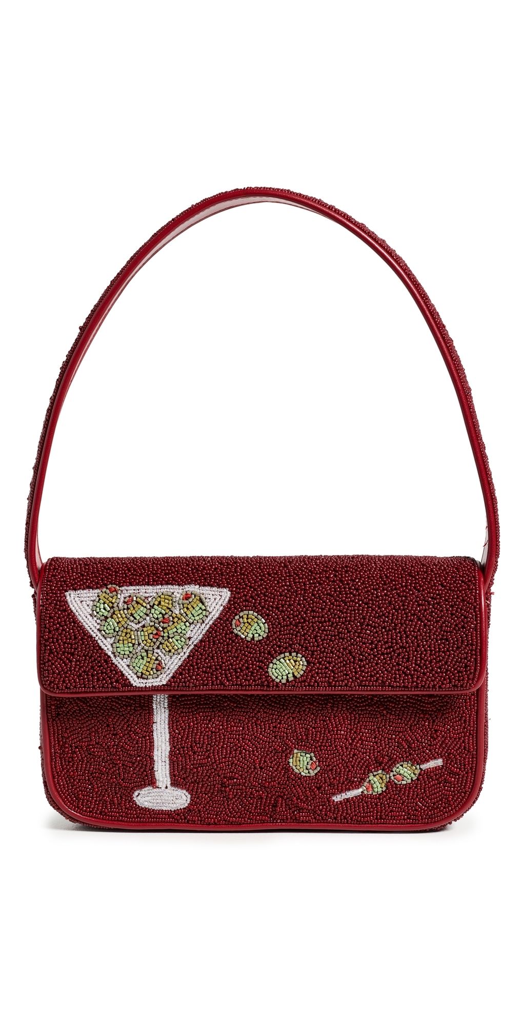STAUD Tommy Beaded Bag Extra Dirty One Size