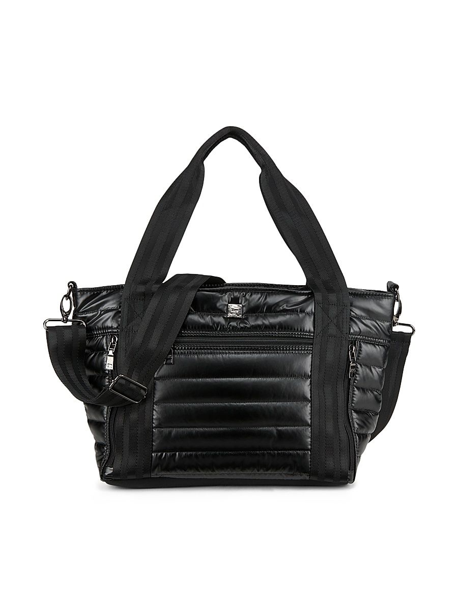 Women's Junior Jetset Wingman Quilted Tote Bag - Pearl Black