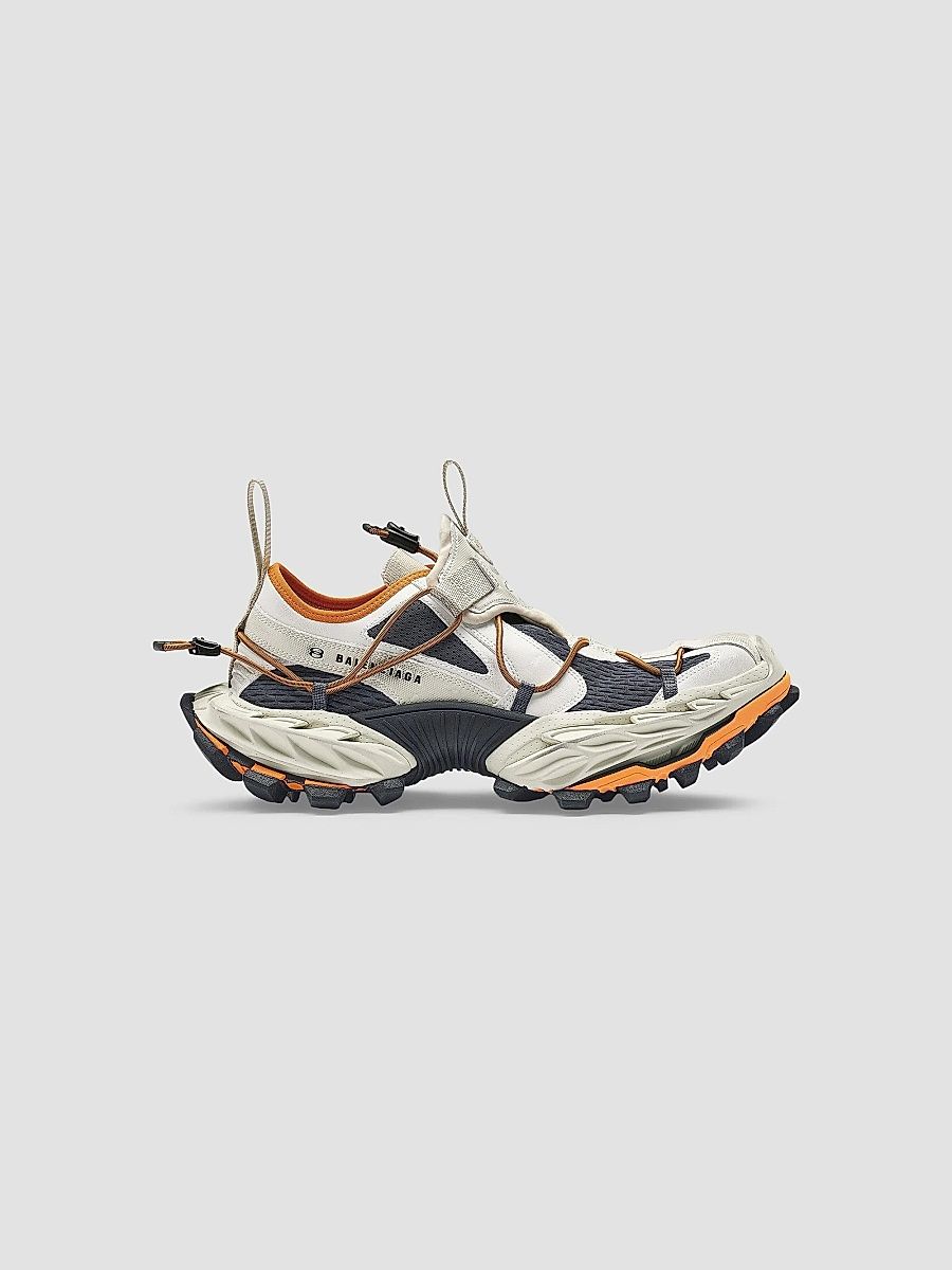 Balenciaga Men's Hike Sneakers - Beige Orange - Size 11