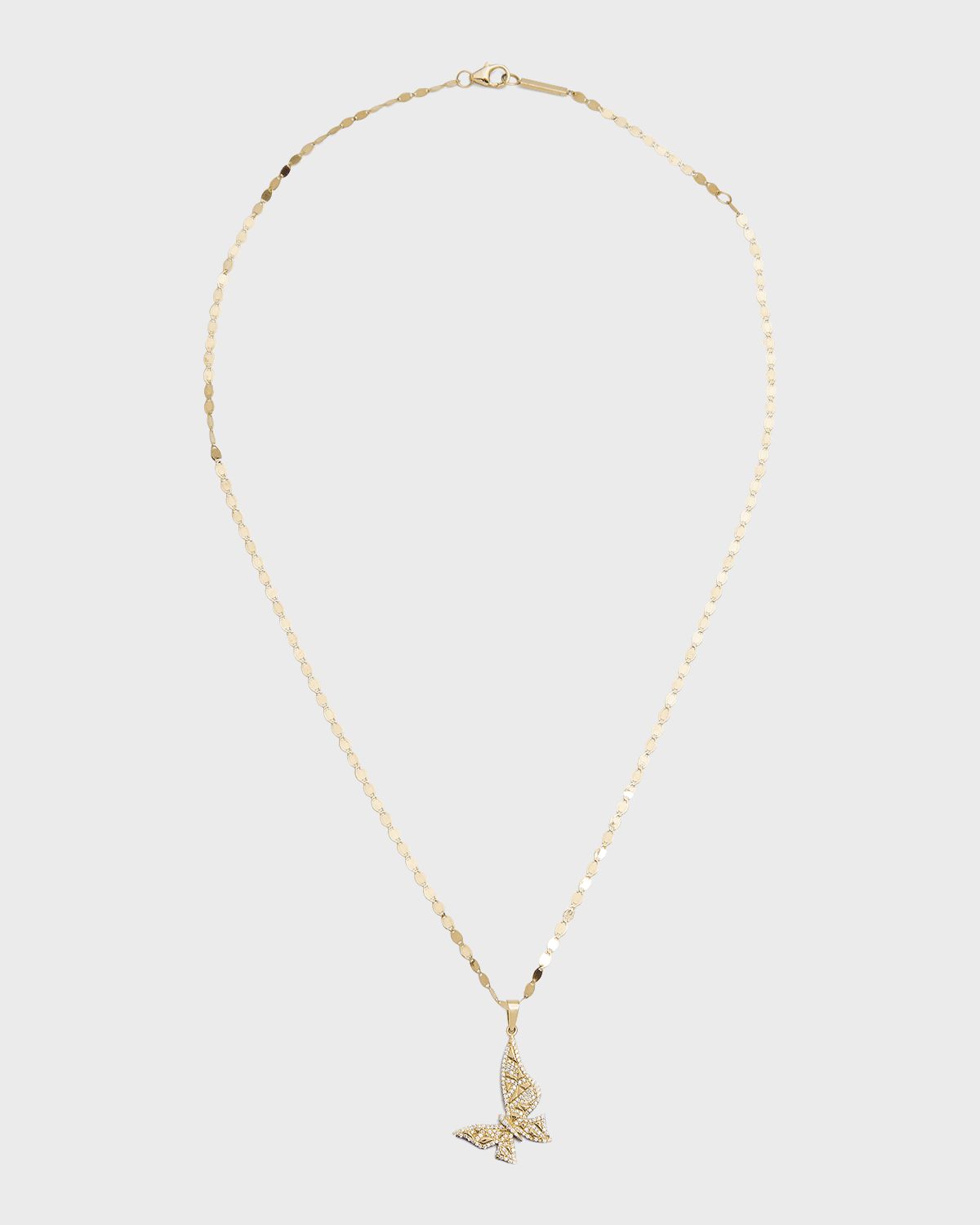 Small Flawless Butterfly Amulet Pendant Necklace