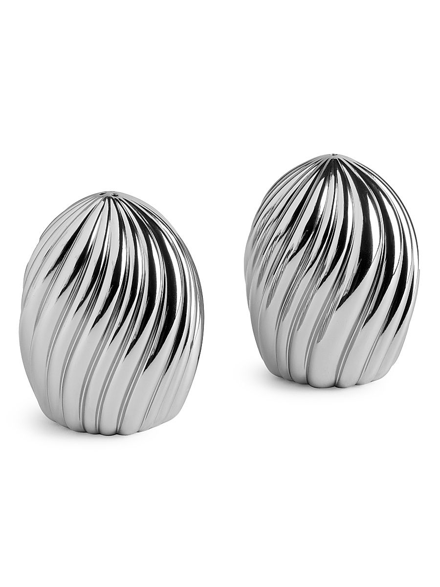 Ripple Spice Salt & Pepper Shakers - Gold