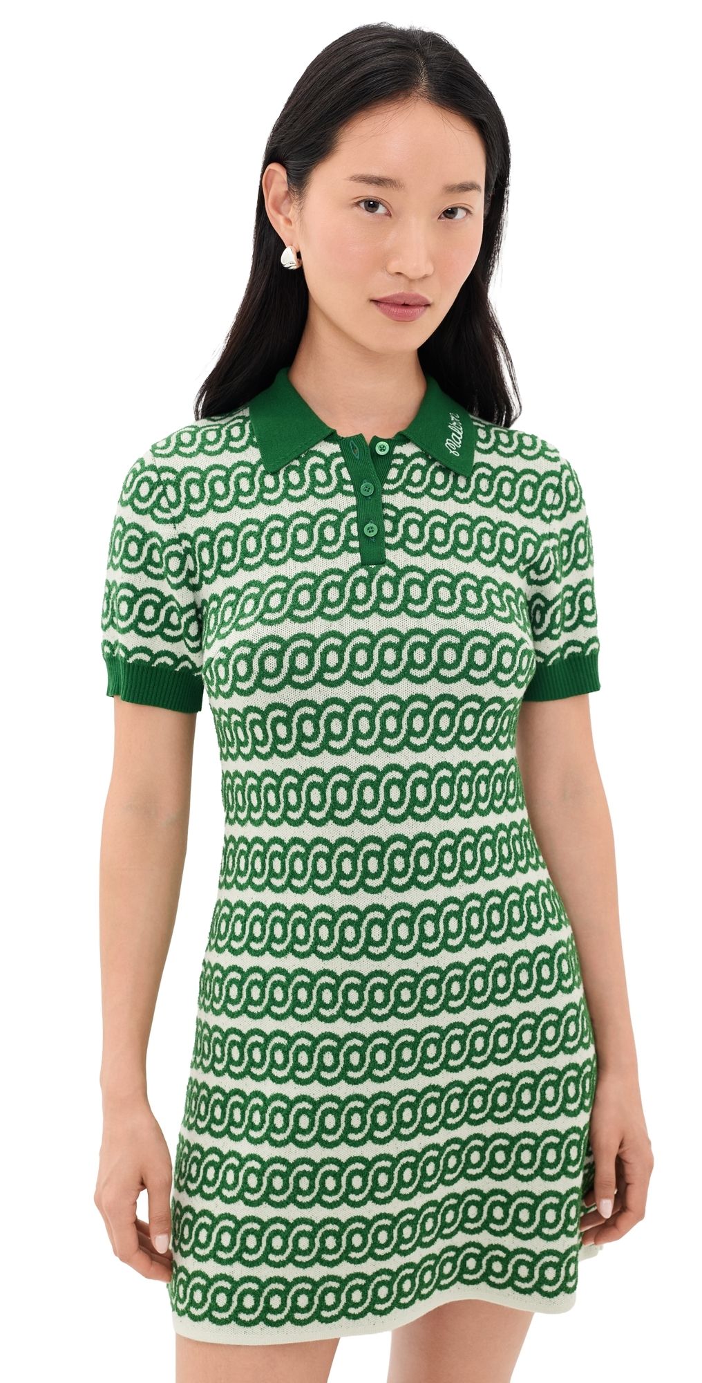 Malbon Clara Dress Garden Green/Green Tint M