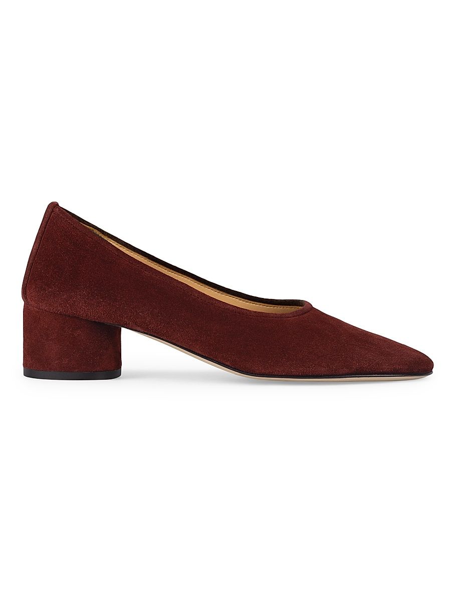 Women's Balla 45MM Suede Pumps - Bordeaux - Size 12