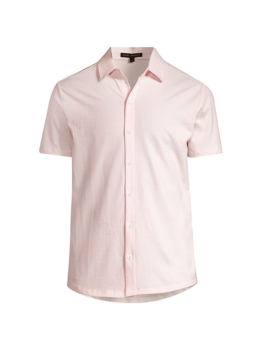 Men's Keyes Knit Shirt - Pink Fog - Size Medium