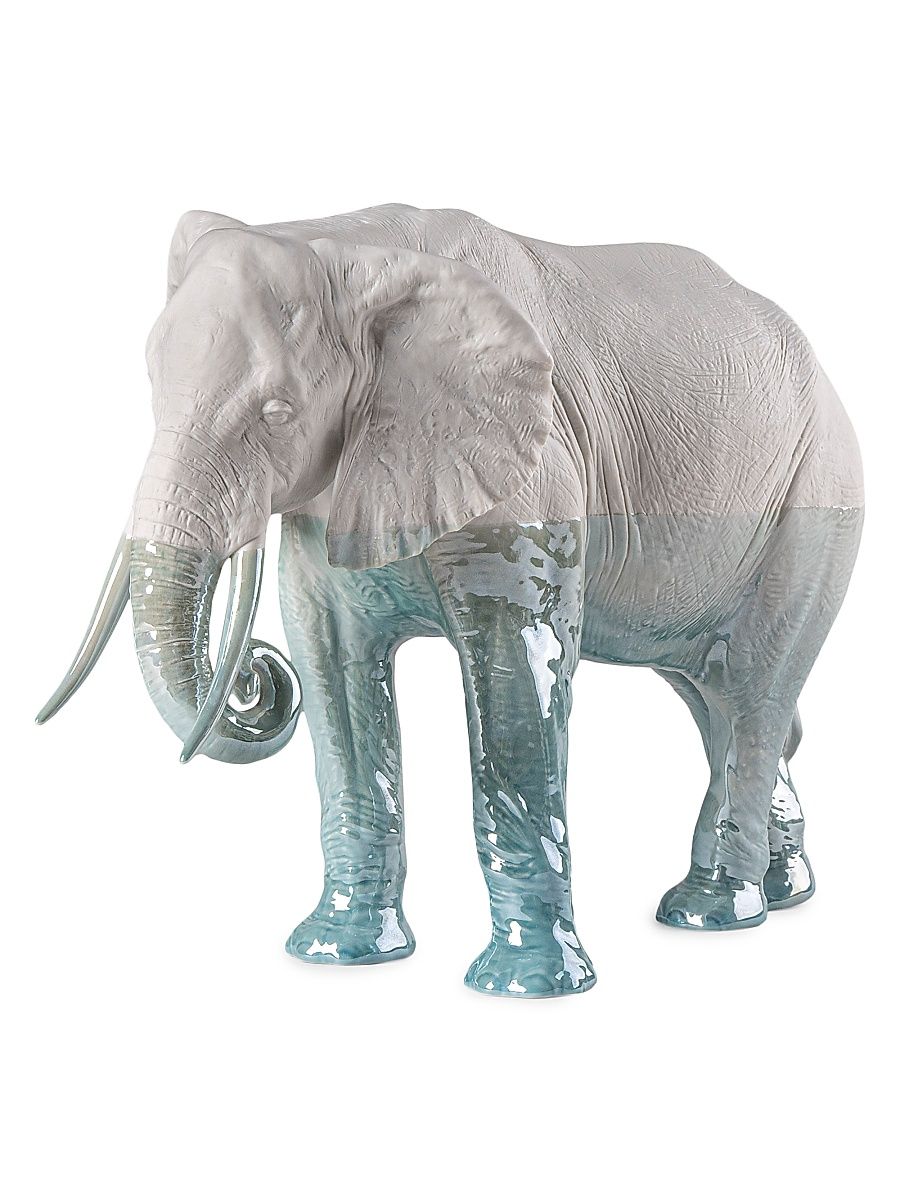 Underwater Elephant Porcelain Sculpture