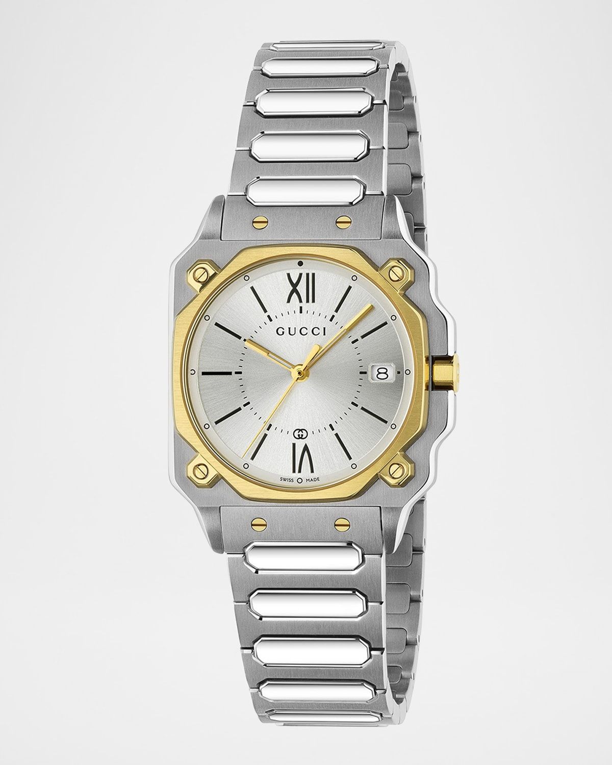 Two-Tone Stainless Steel G-Flat 30mm Bracelet Watch