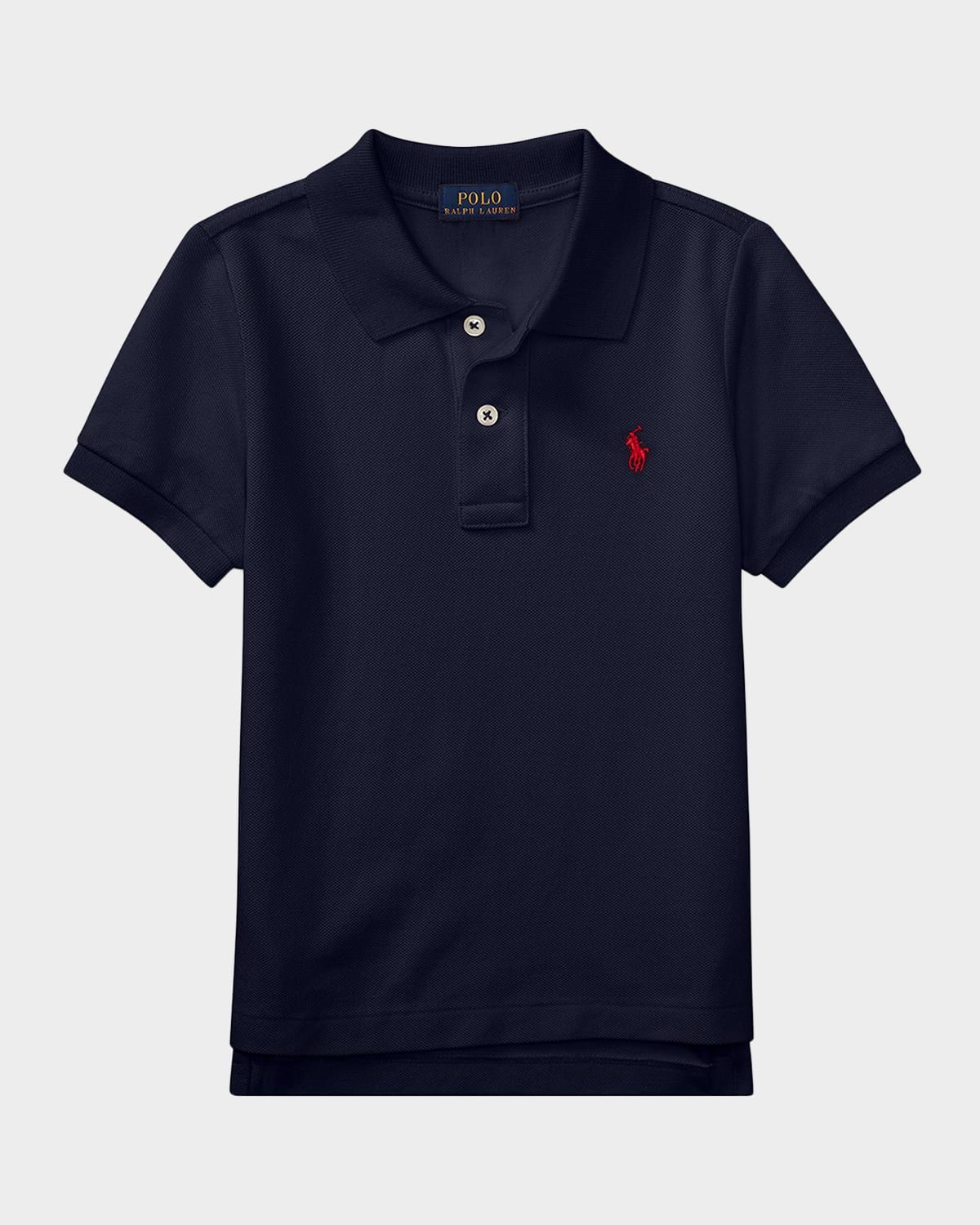 Boy & apos;s Short-Sleeve Logo Embroidery Polo Shirt, Size 2-7