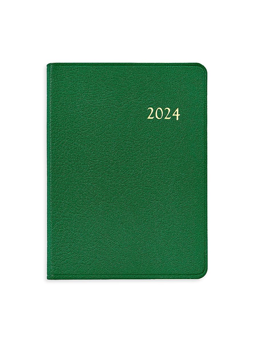 2024 Leather Notebook - Kelly Green