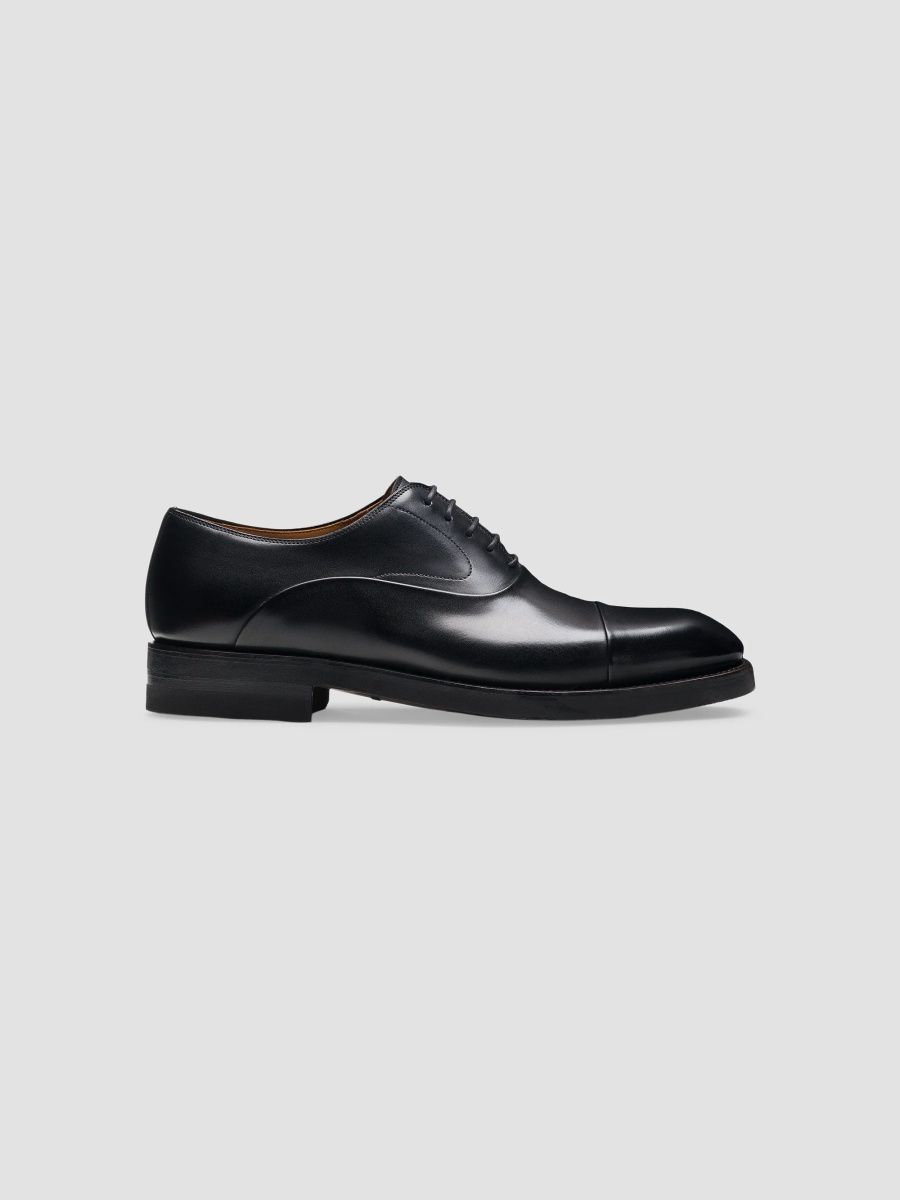Magnanni Men's Omega Leather Oxfords - Black - Size 8
