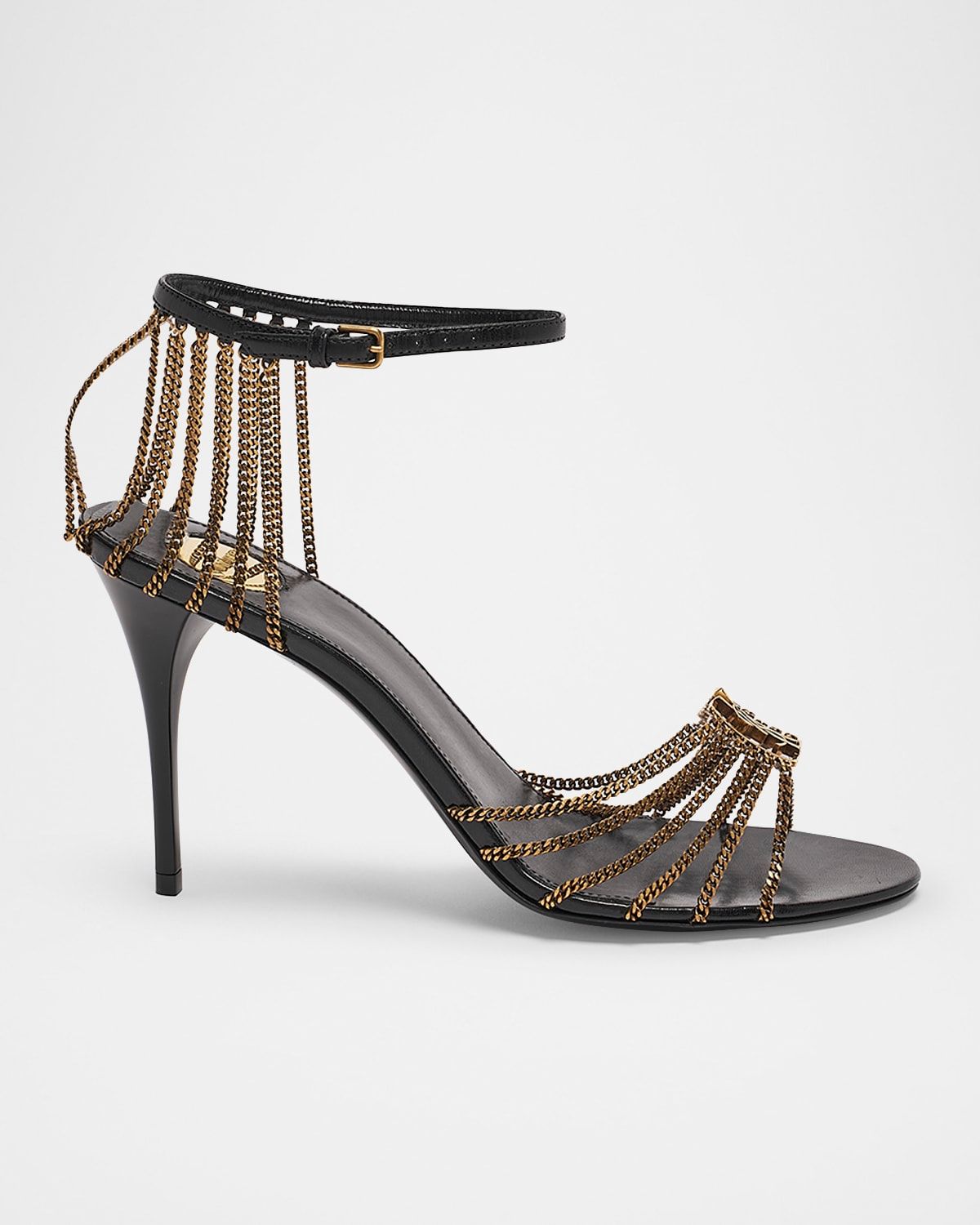 Babylone Strappy Chain YSL Stiletto Sandals