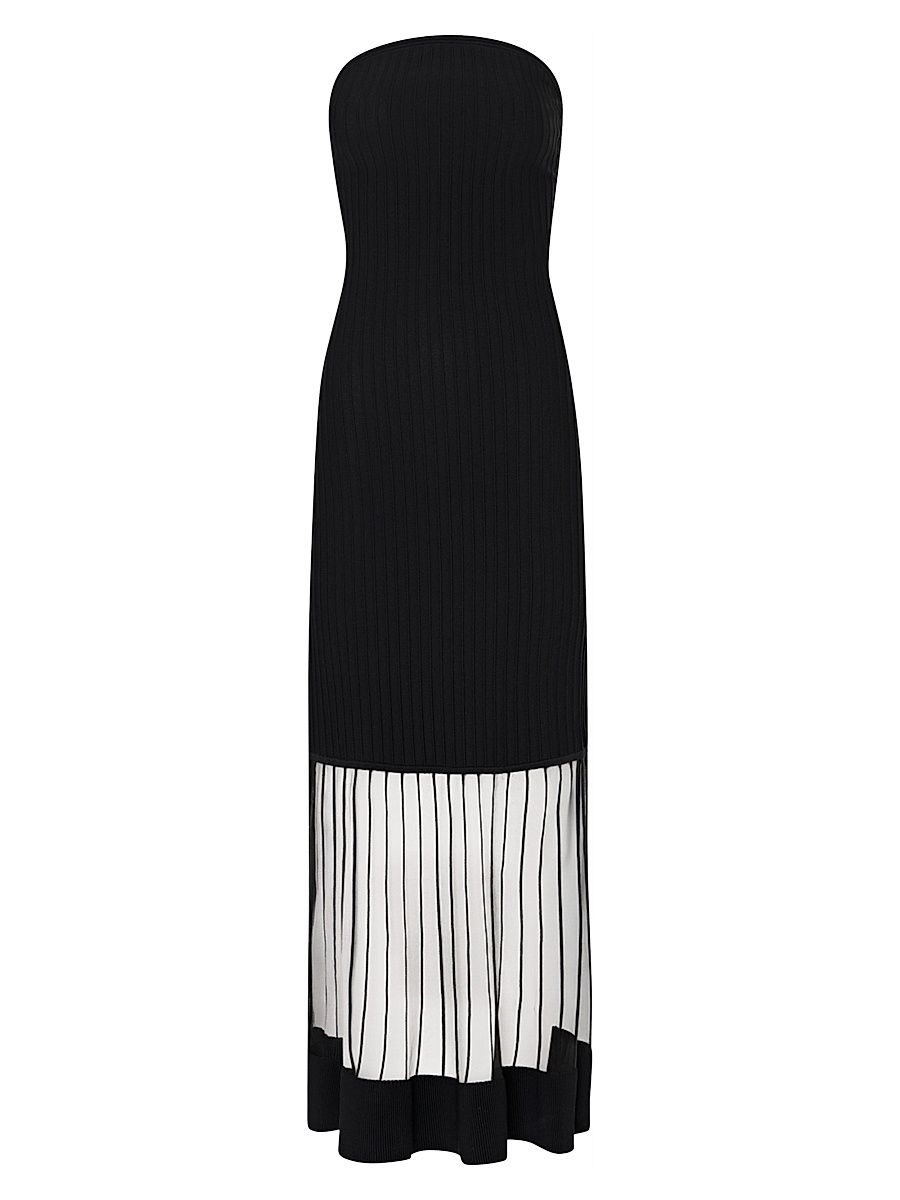 Women's Dani Strapless Midi-Dress - Black - Size XL