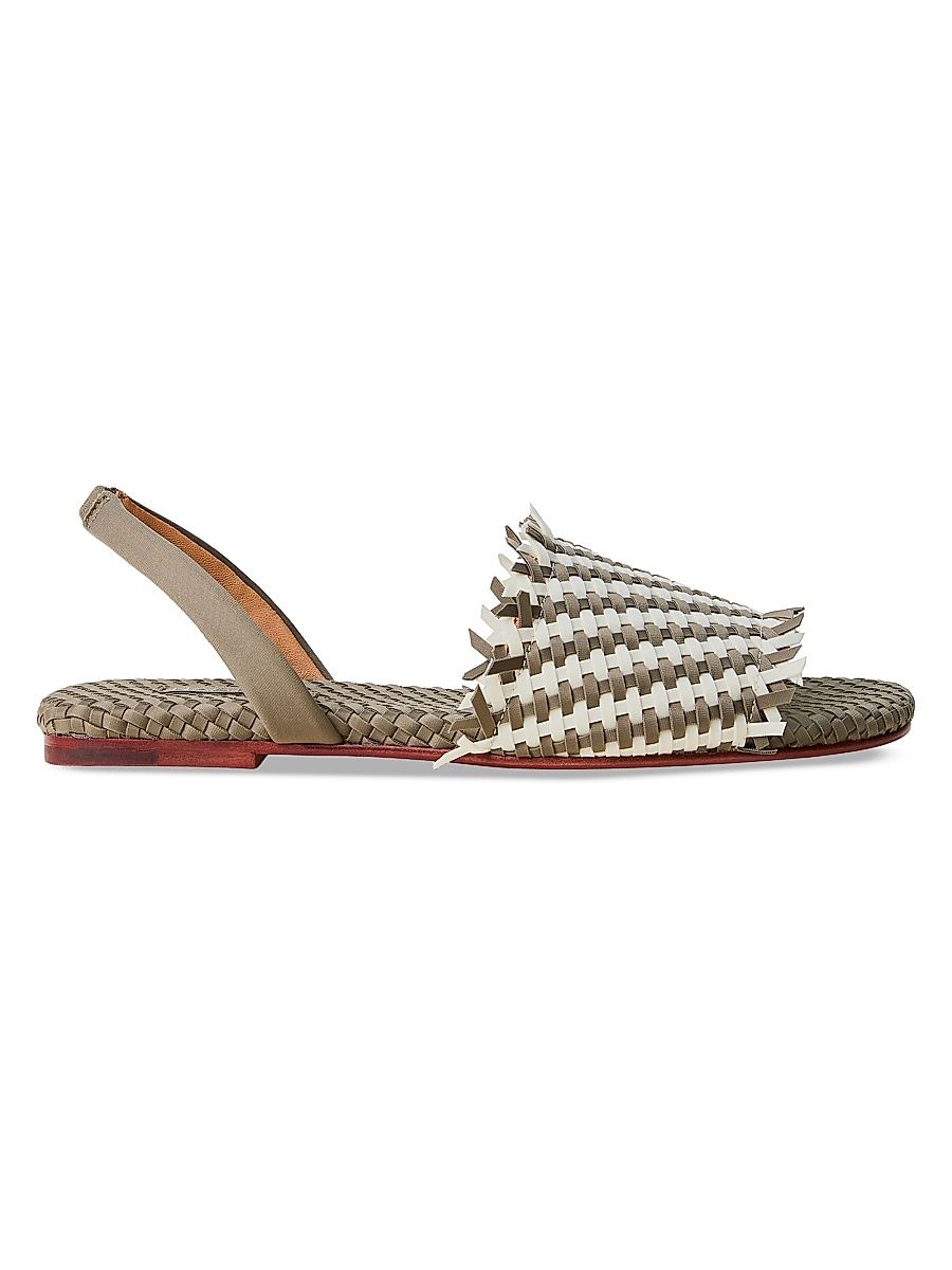 Women's Havana Slingback Striped Sandals - Palma - Size 7.5