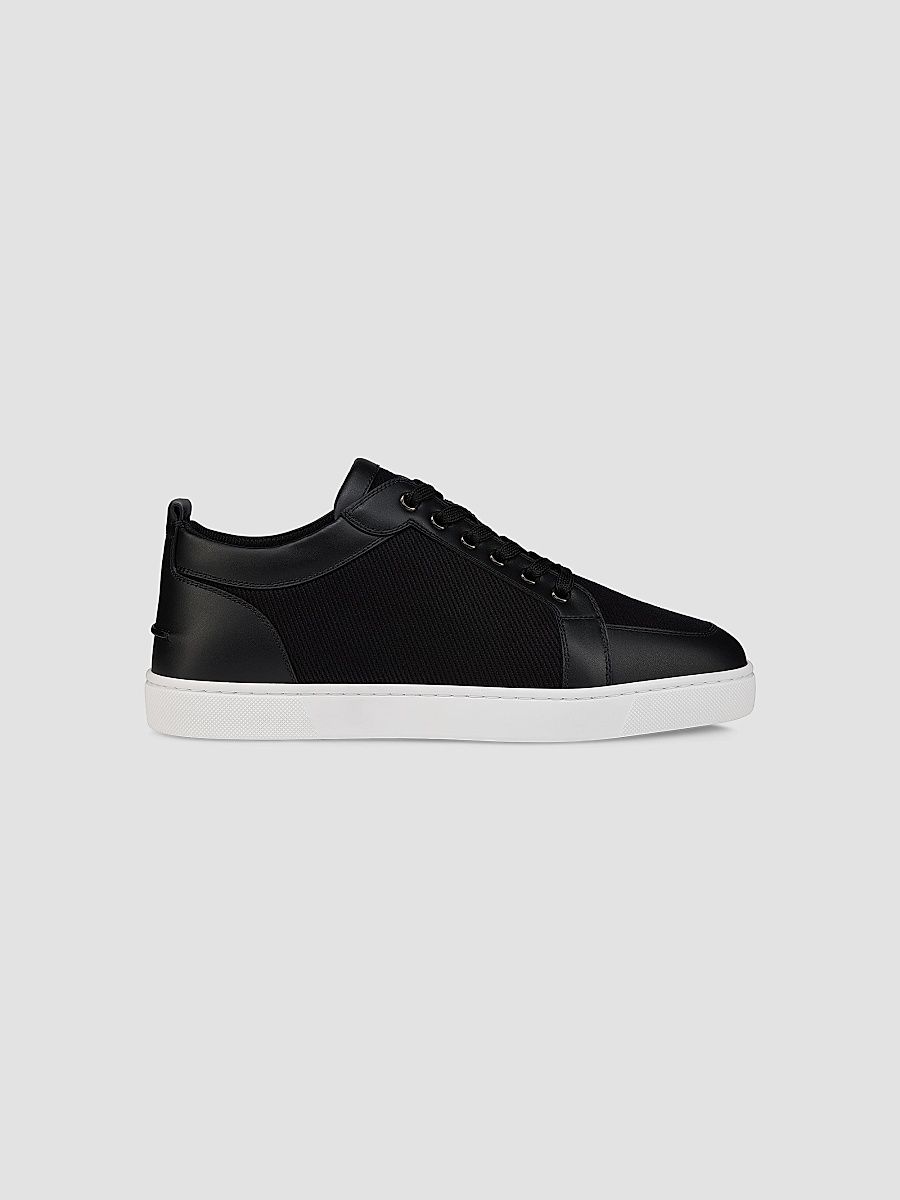Christian Louboutin Men's Rantulow Cotton Sneakers - Black - Size 7