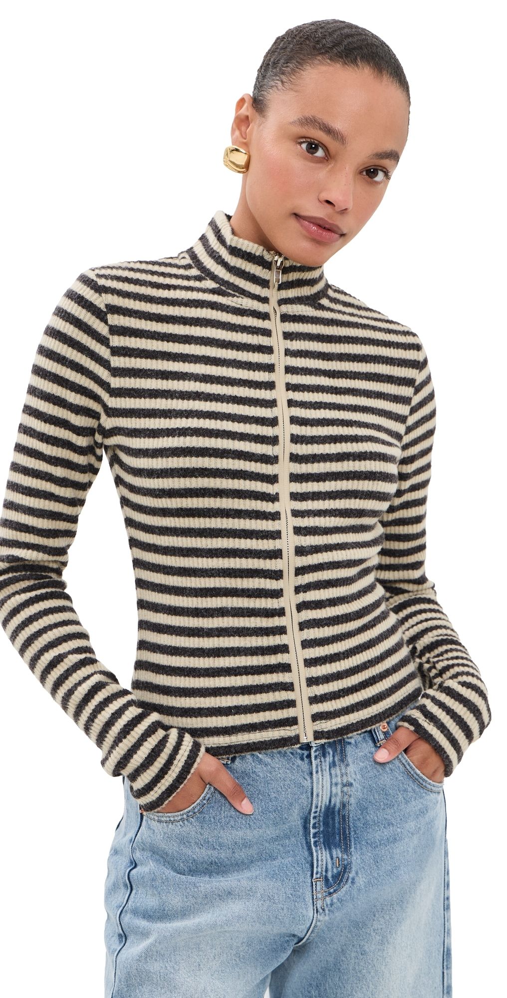 Lioness Apex Jacket Slate Stripe L