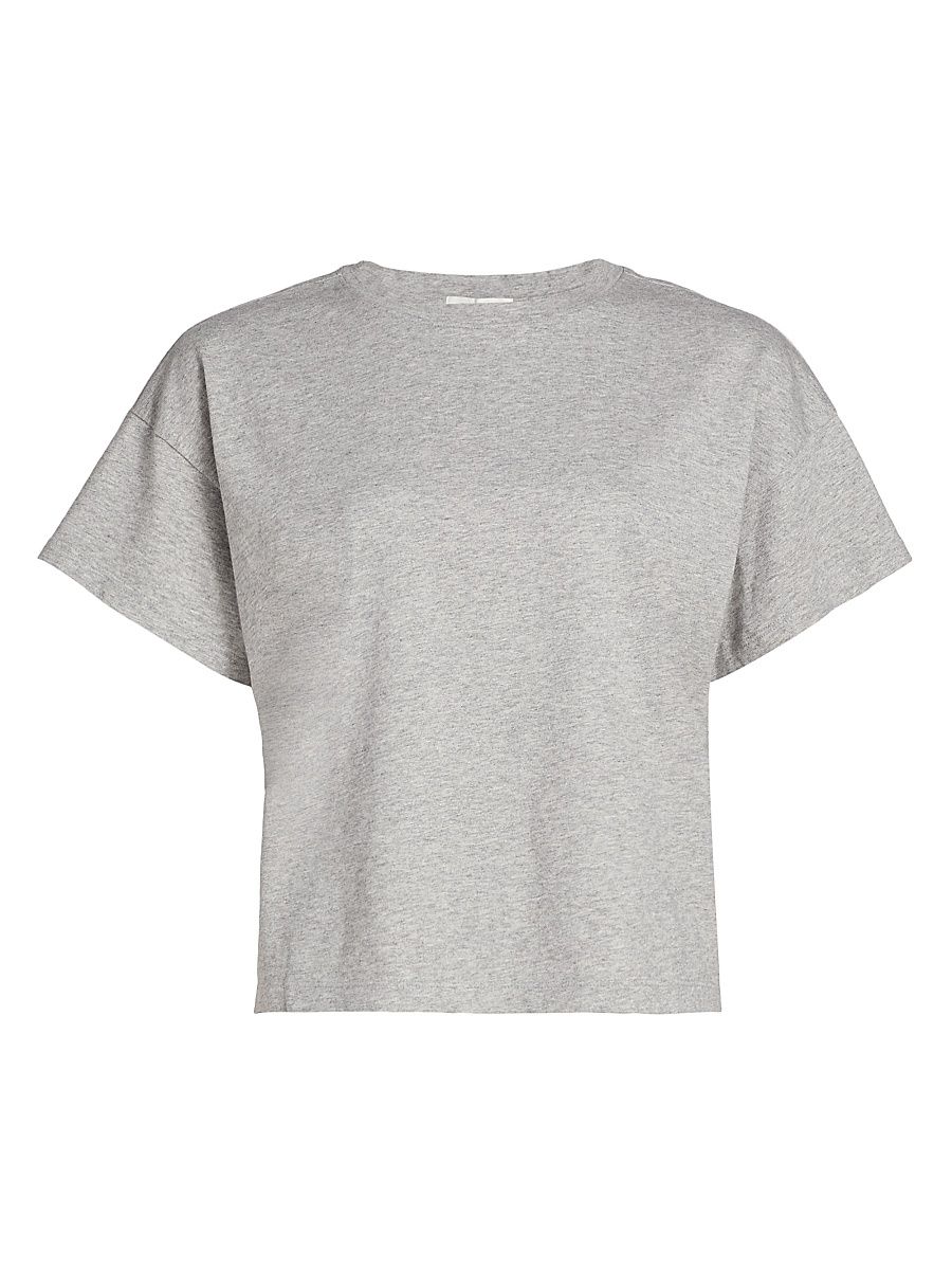 Women's Kelly Cotton T-Shirt - Heather Grey - Size Large