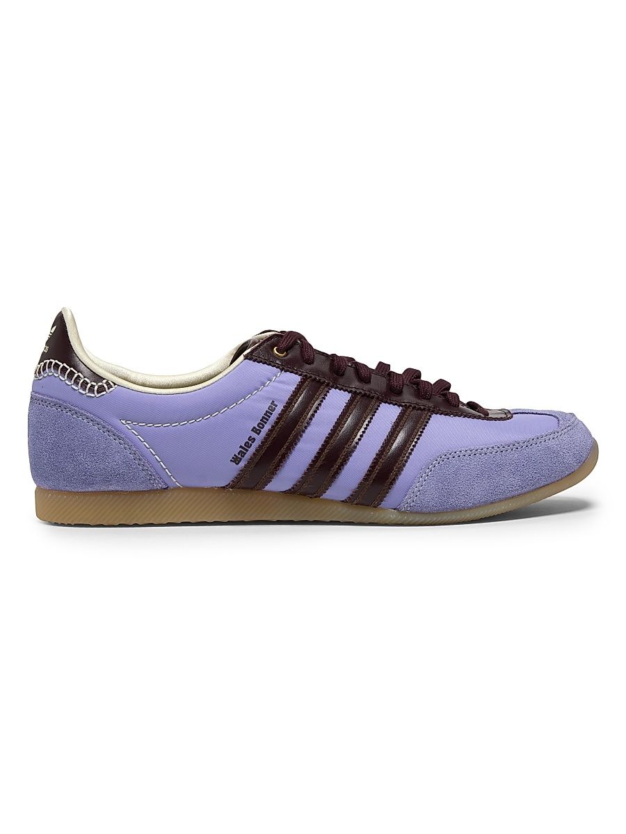Men's adidas x Wales Bonner Japan Low-Top Sneakers - Cream White Light Purple Red - Size 5
