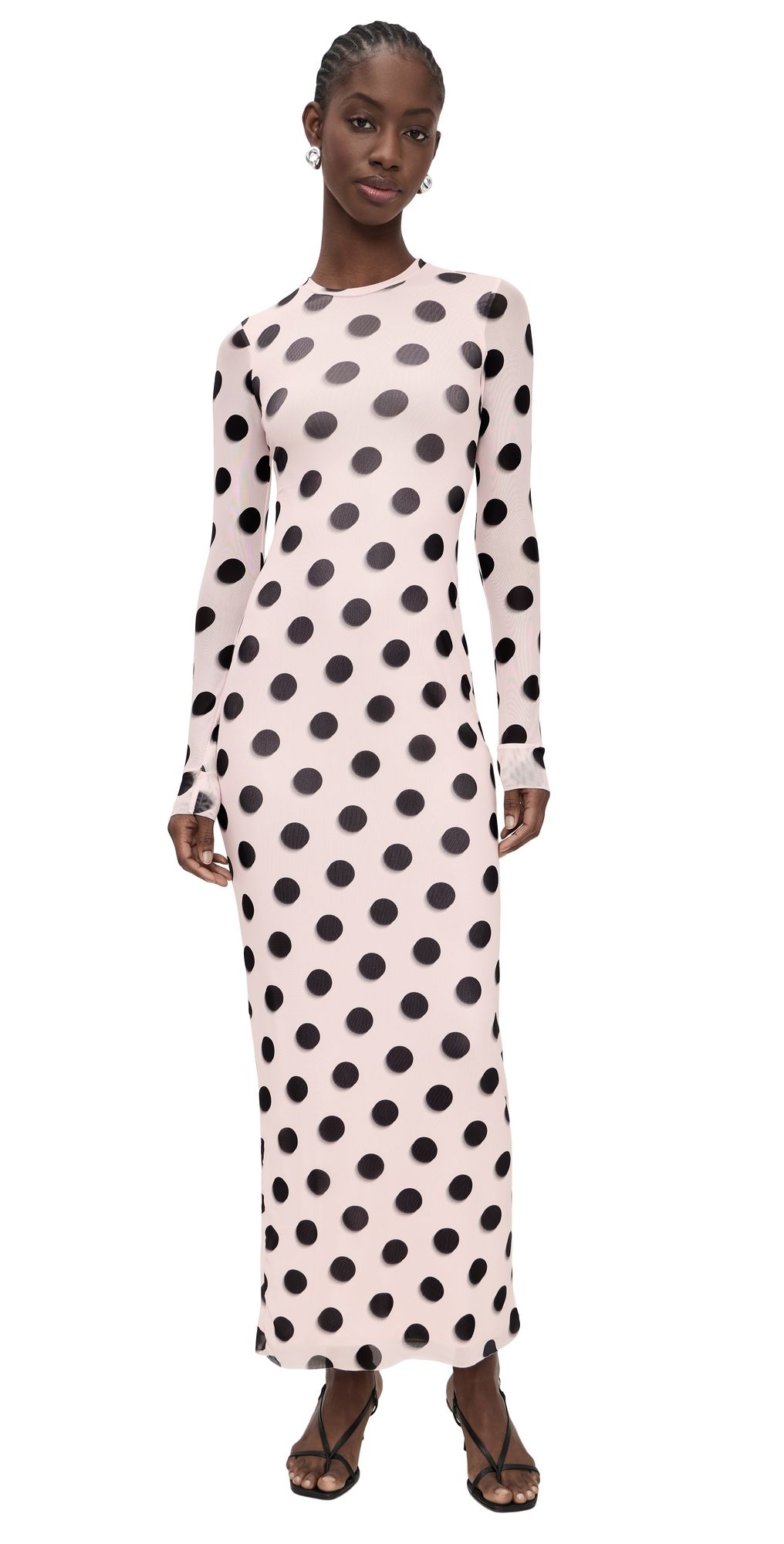 AFRM Didi Dress Rose Blur Dot XS