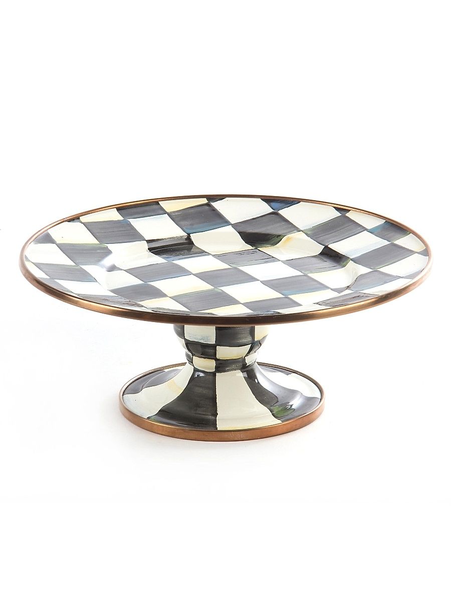 Courtly Check Mini Pedestal Platter
