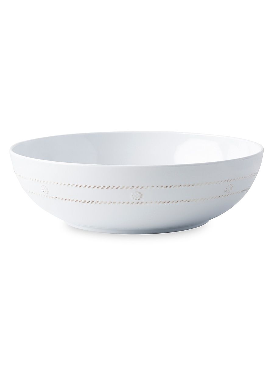 Berry & Thread Melamine Bowl/12" - White Wash