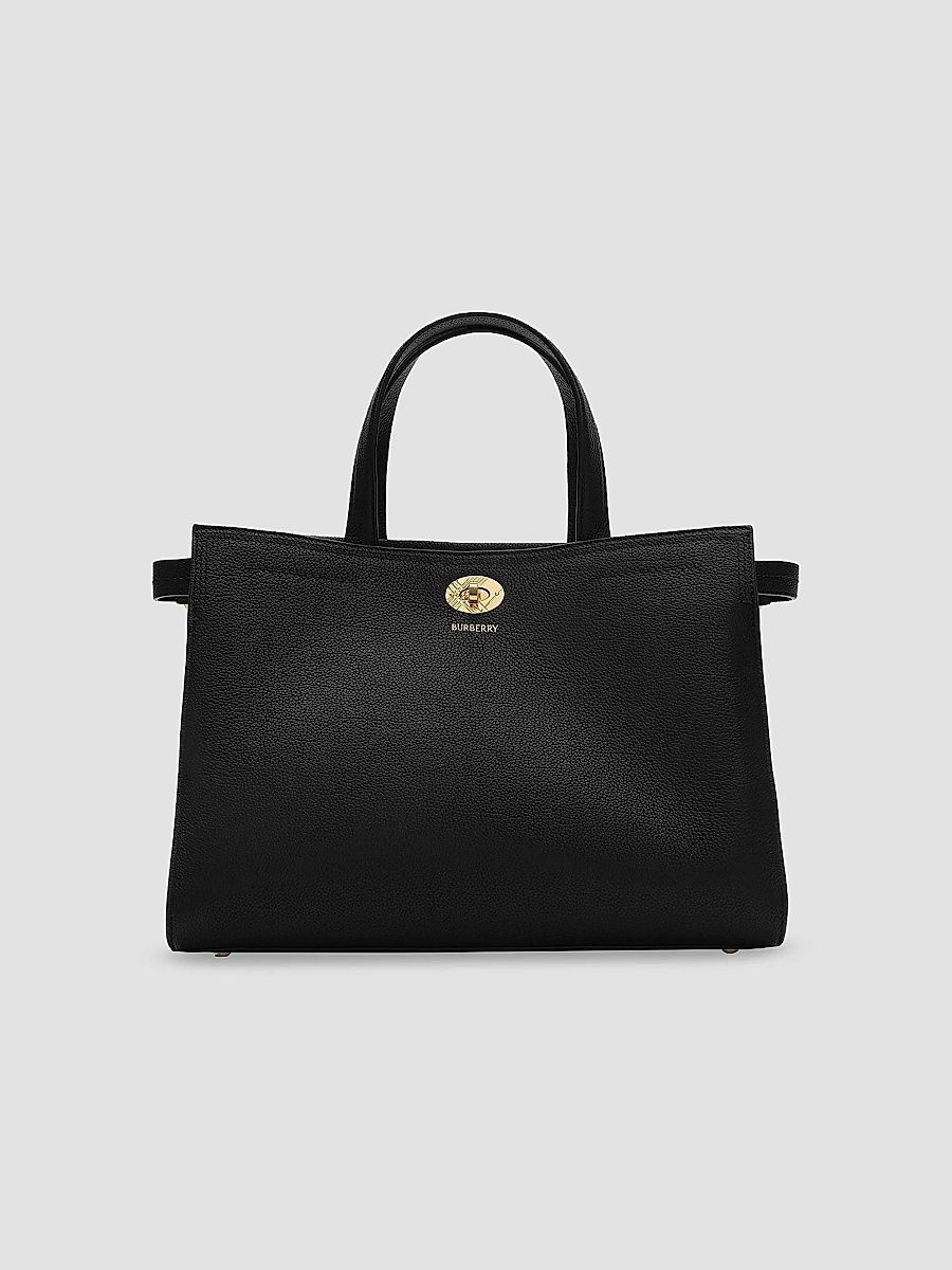 Burberry Women's Cotswolds Small Check Tote Bag - Black