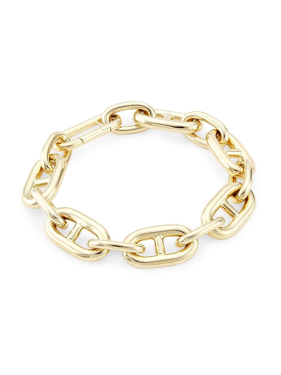 Women's 14K Yellow Gold Mariner-Chain Bracelet - Size 7