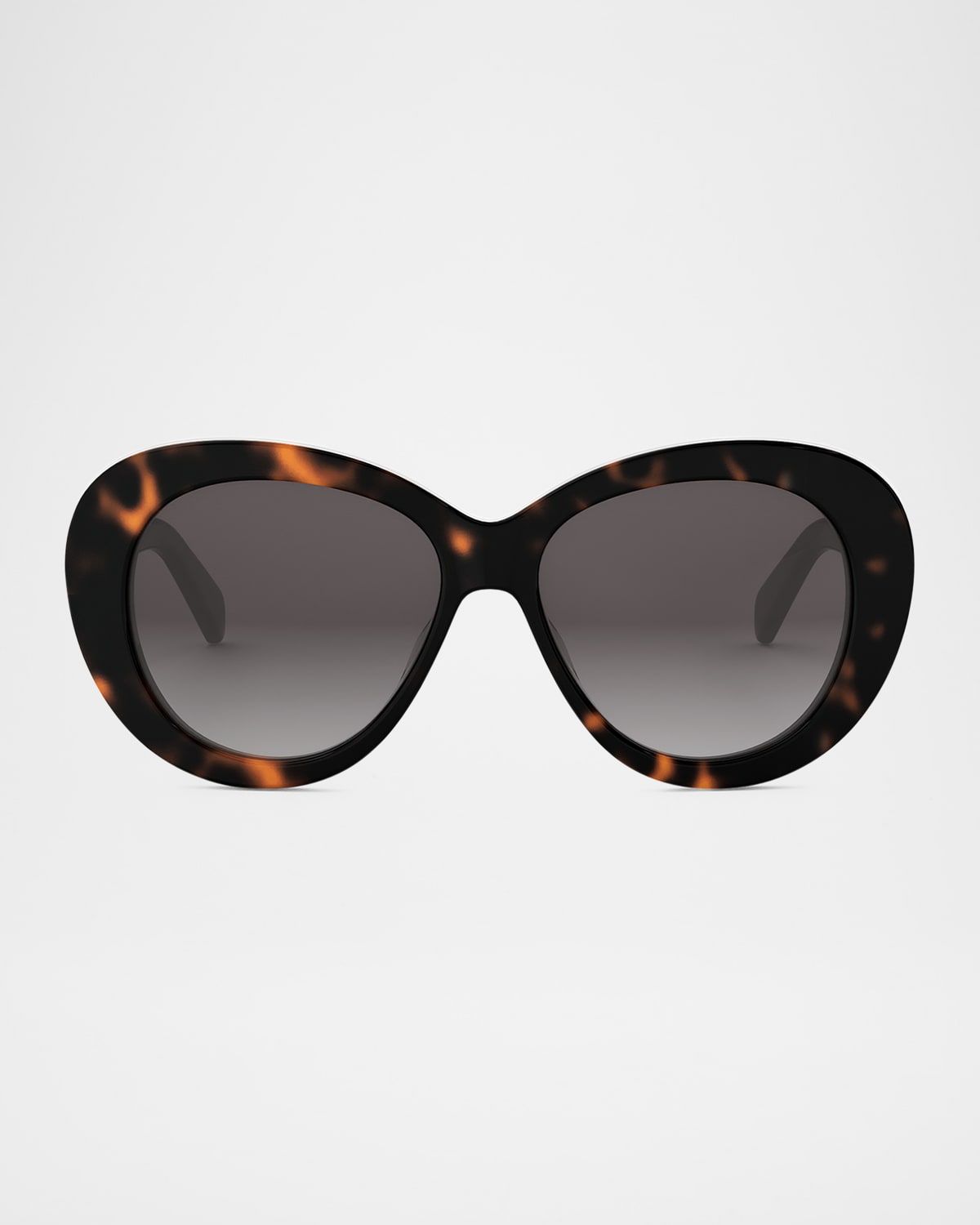 Triomphe Logo Oval Acetate Sunglasses