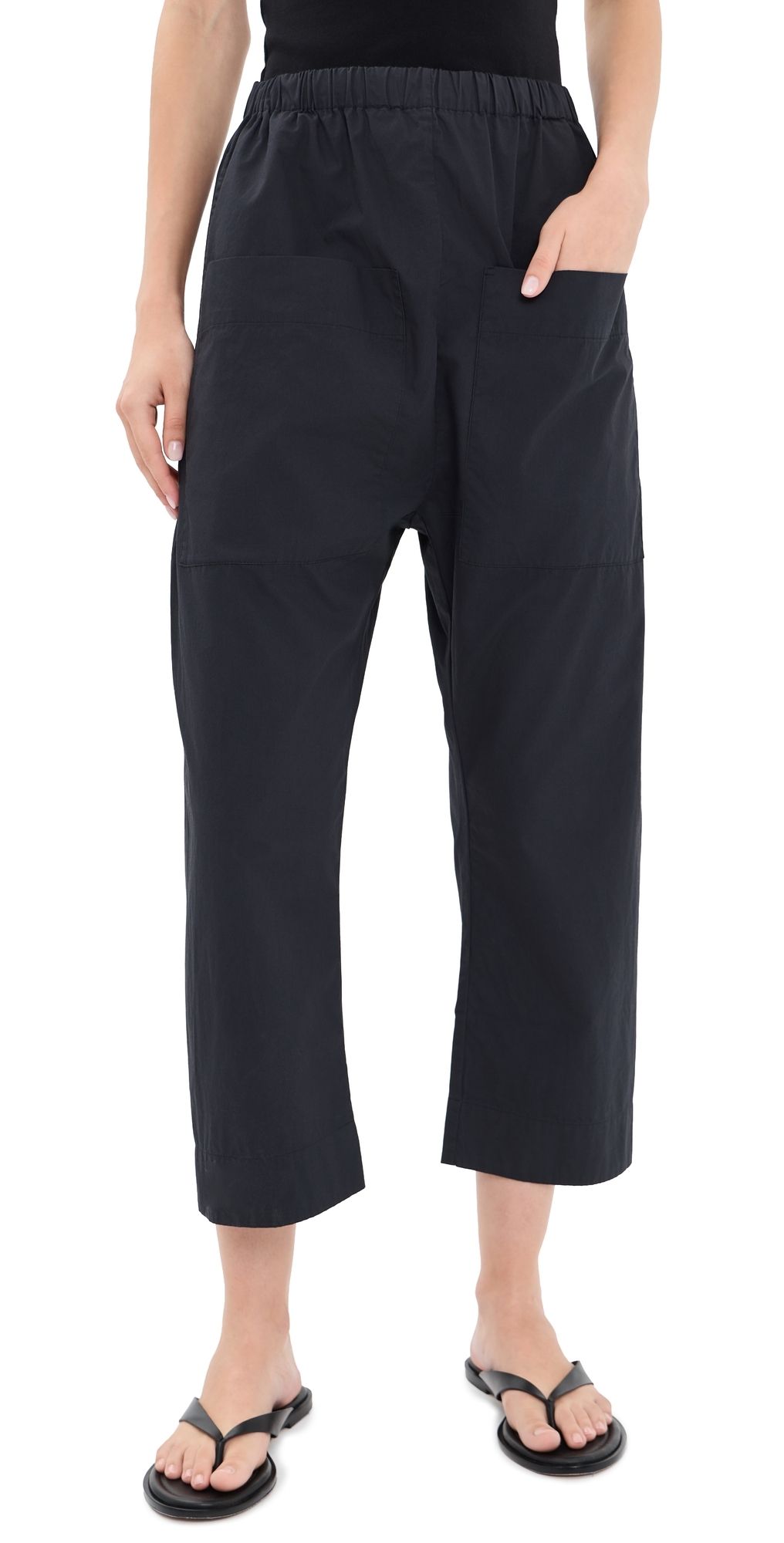 ROUCHA Pape Poplin Pants Dark Blue S