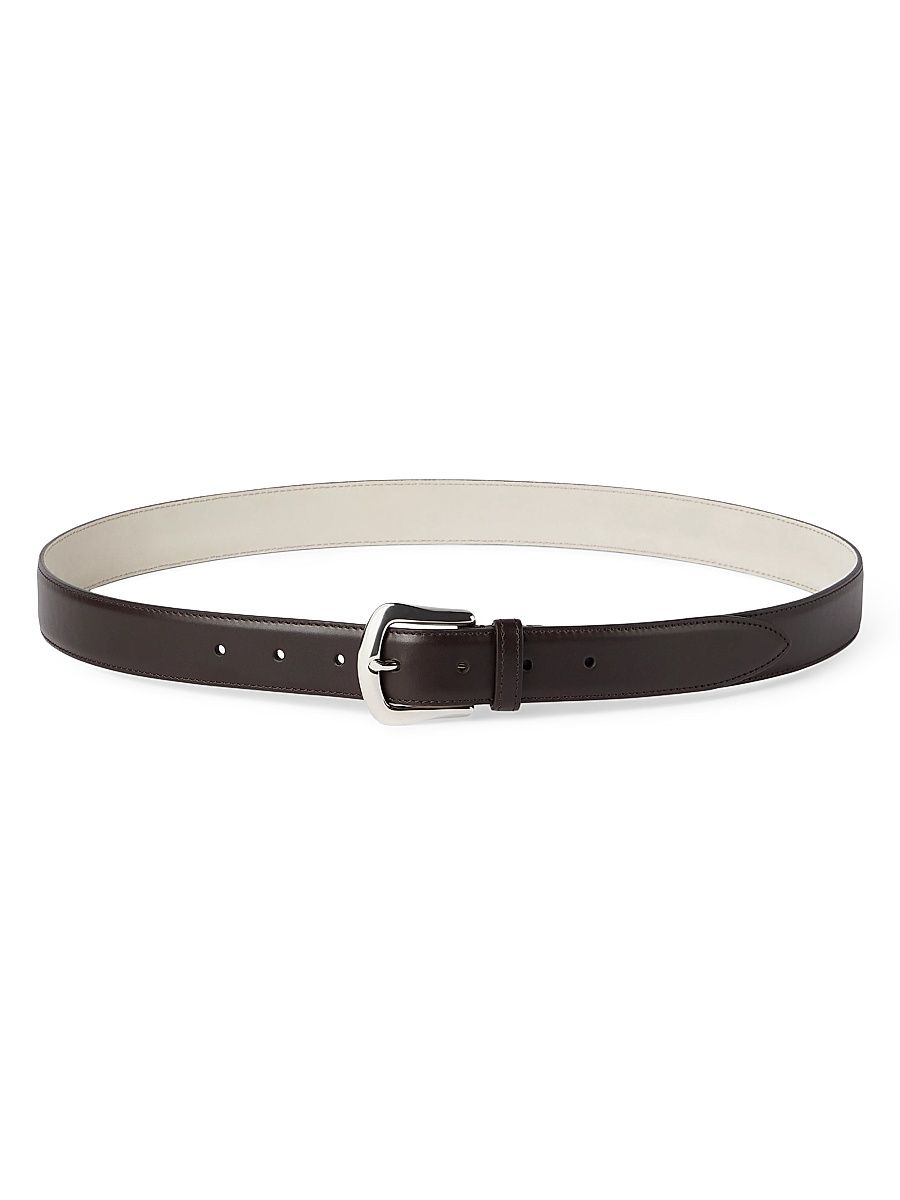 Men's Calfskin Belt - Brown - Size 38