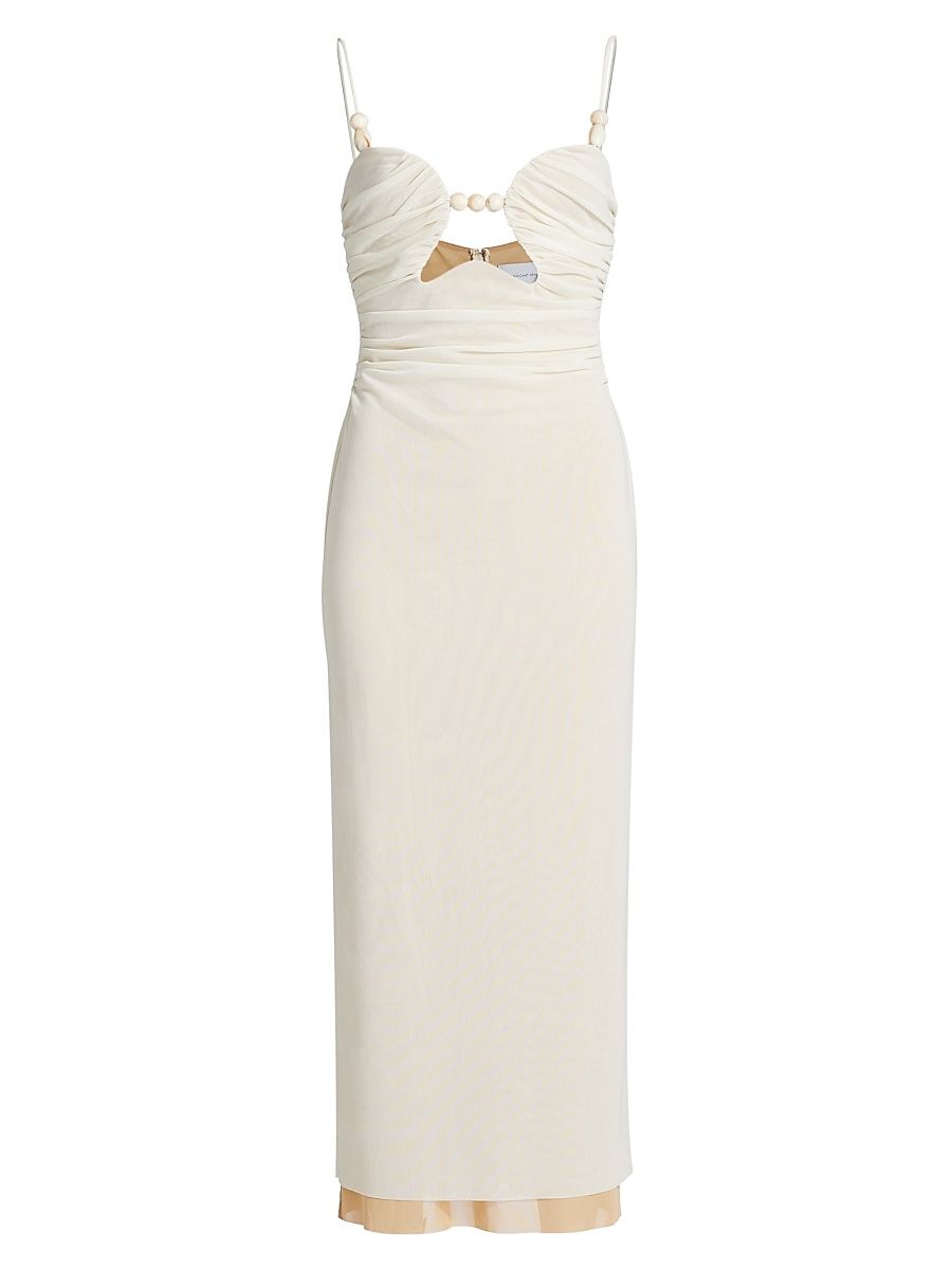 Women's Siobhan Beaded Midi-Dress - Sand Splice - Size 12