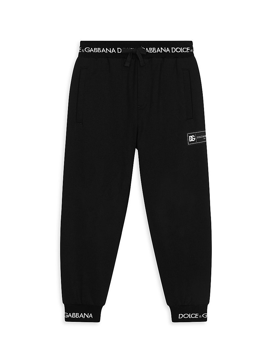 Little Kid's & Kid's Logo Joggers - Black - Size 10