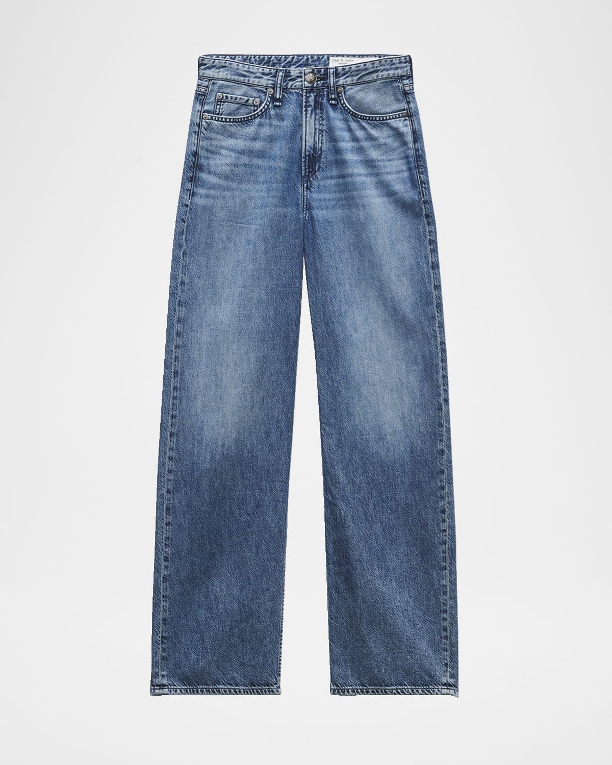 Featherweight Logan Mid-Rise Wide Jeans