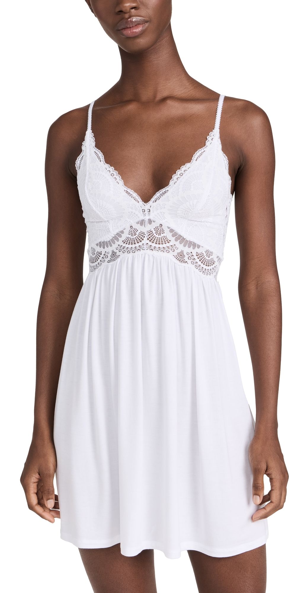 Eberjey Mariana Chemise White White L