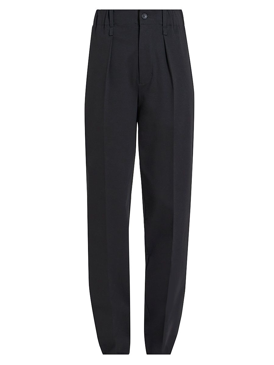 Women's Simple Ensemble Cotton-Blend Pants - Black - Size Small