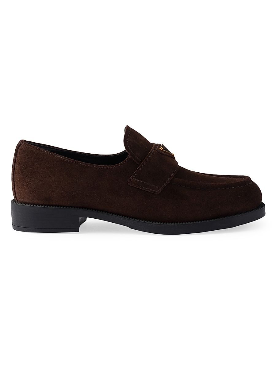 Women's Suede Loafers - Brown - Size 11