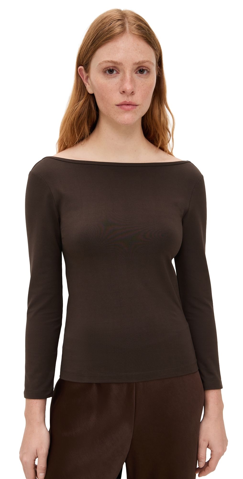 St. Agni Soft Jersey Ballerina Top Liqueur M