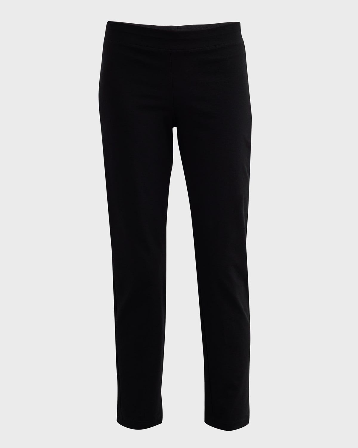 Washable Stretch Crepe Slim Ankle Pants