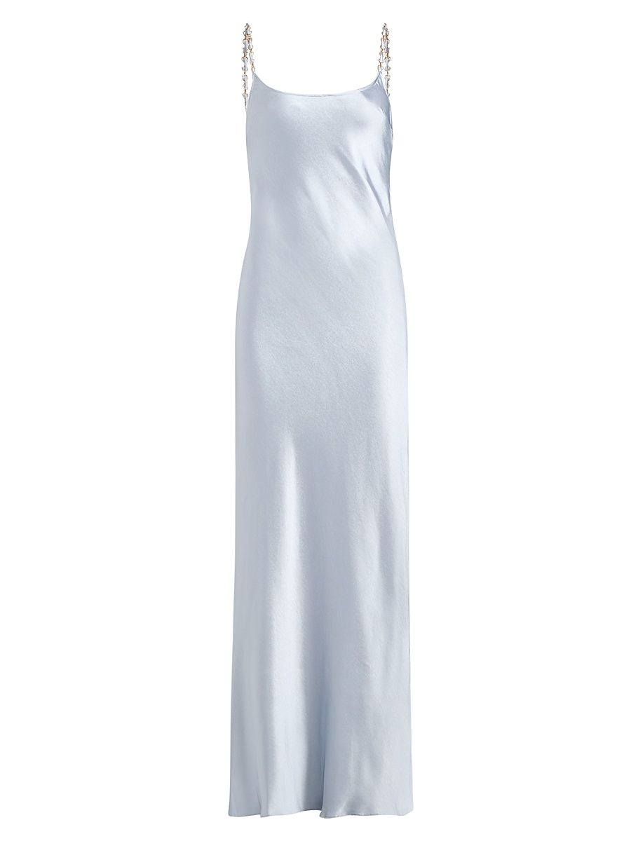 Women's Bias-Cut Satin Gown - Starlight - Size 10