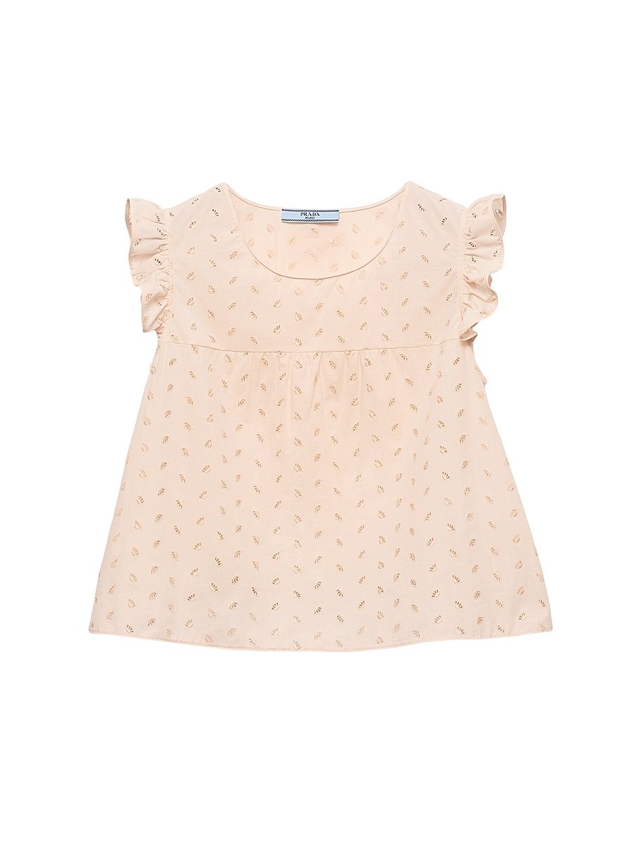 Women's Eyelet Lace Top - Pink - Size 6