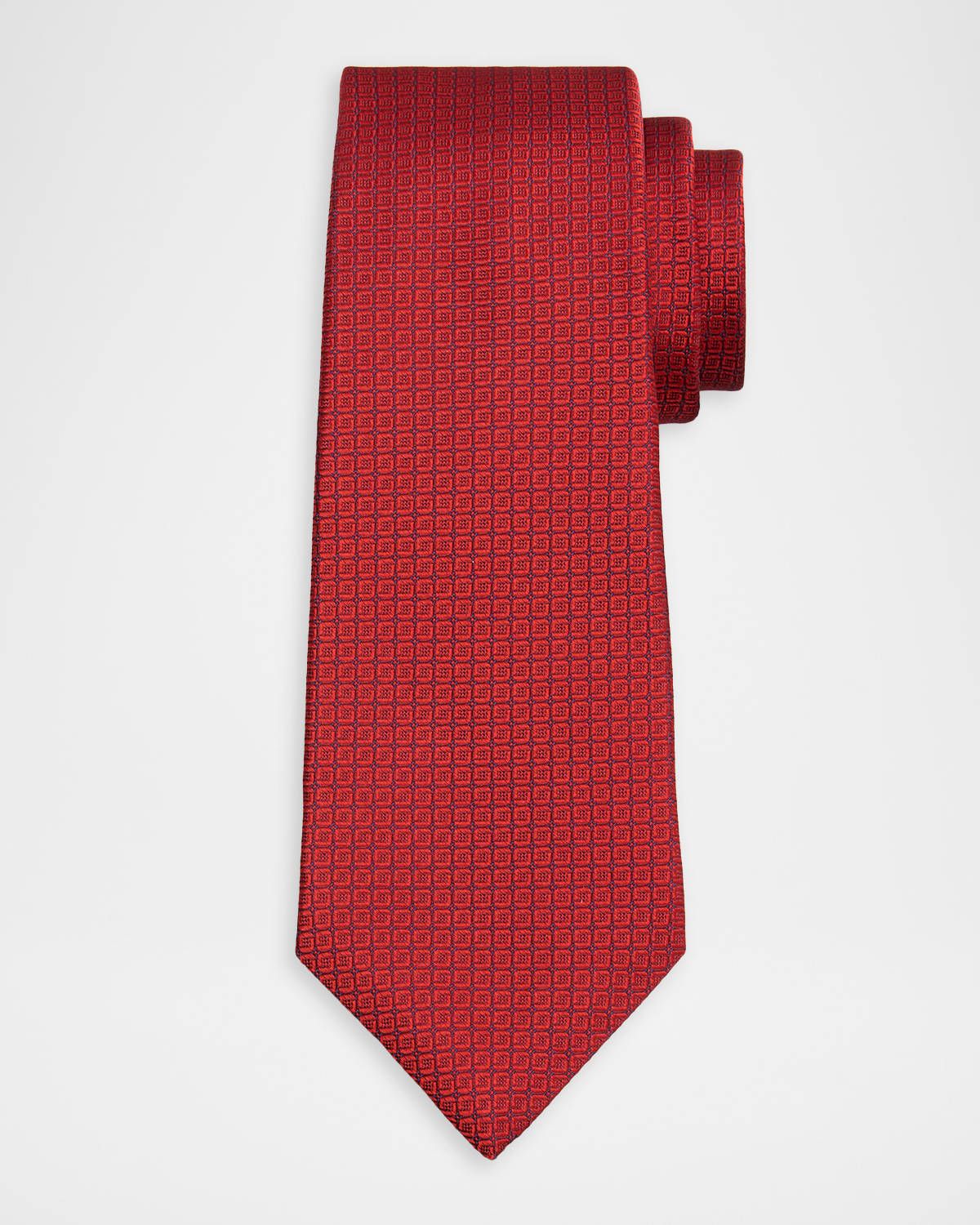 Men & apos;s Micro-Jacquard Silk Tie