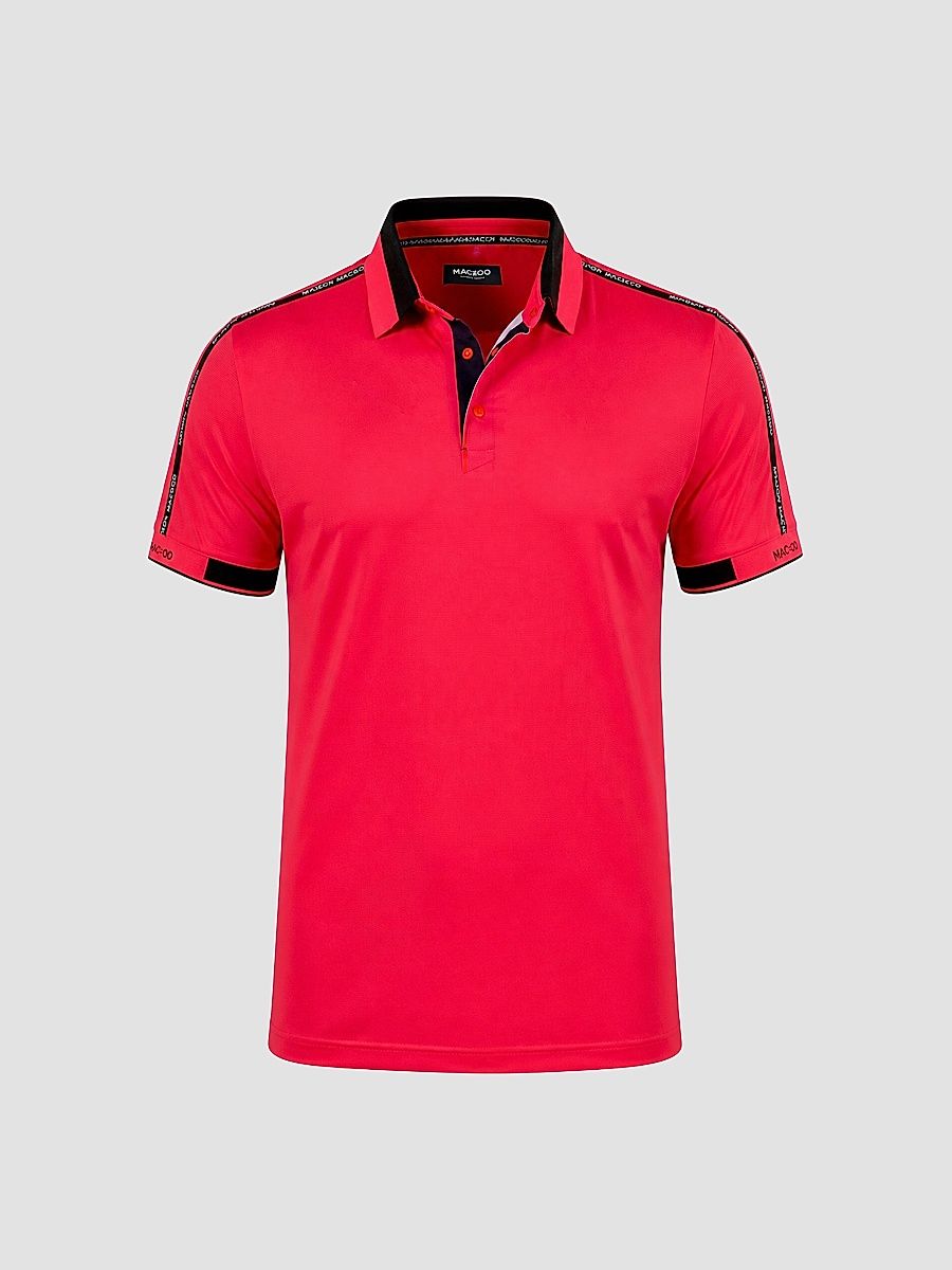 Men's Knit Ascension Polo Shirt - Pink - Size XXXXL