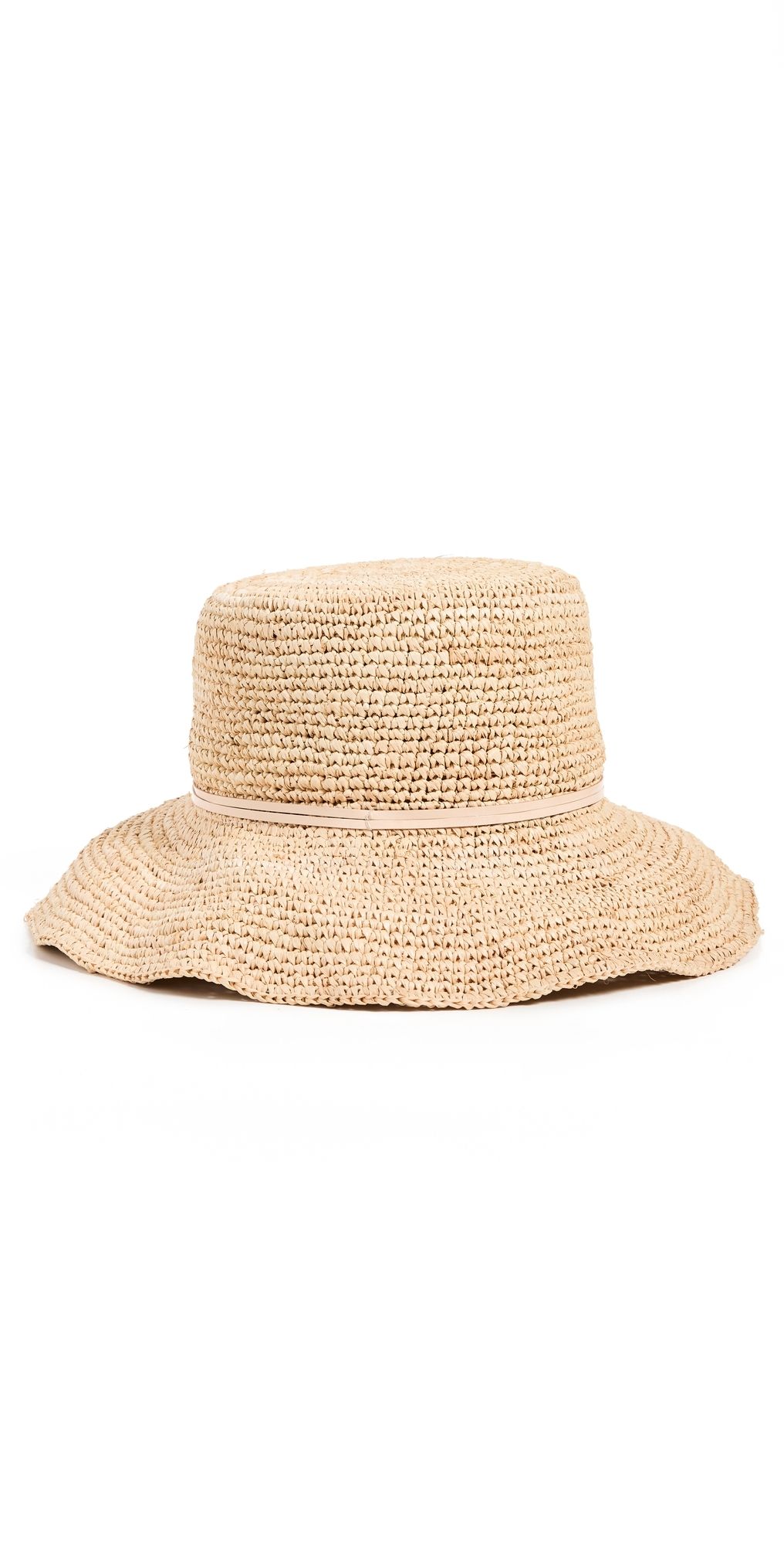 Hat Attack Betty Crochet Bucket Hat Natural/Tan One Size