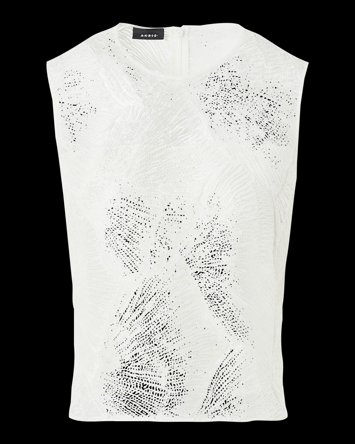 Lacquered Sea Fan Lace Sleeveless Top