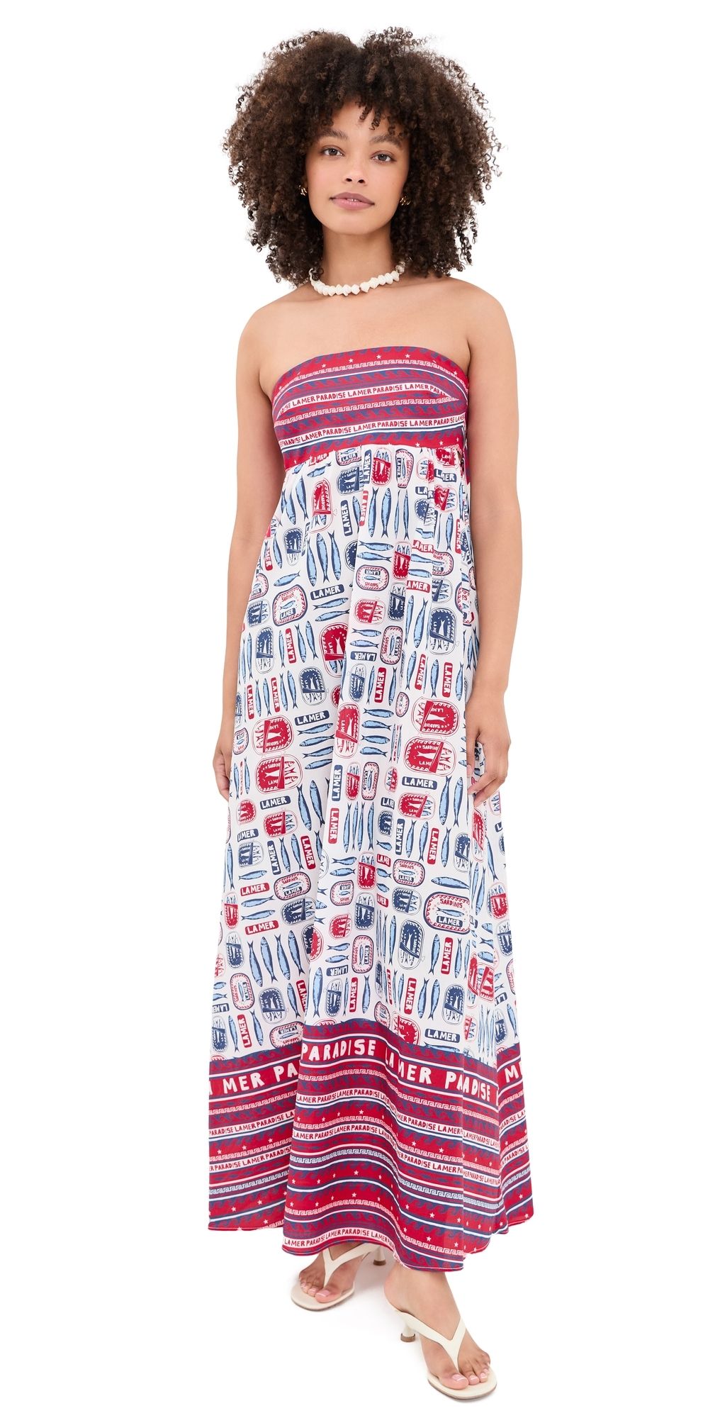 Show Me Your Mumu Day Out Maxi Dress Sardine Border XS