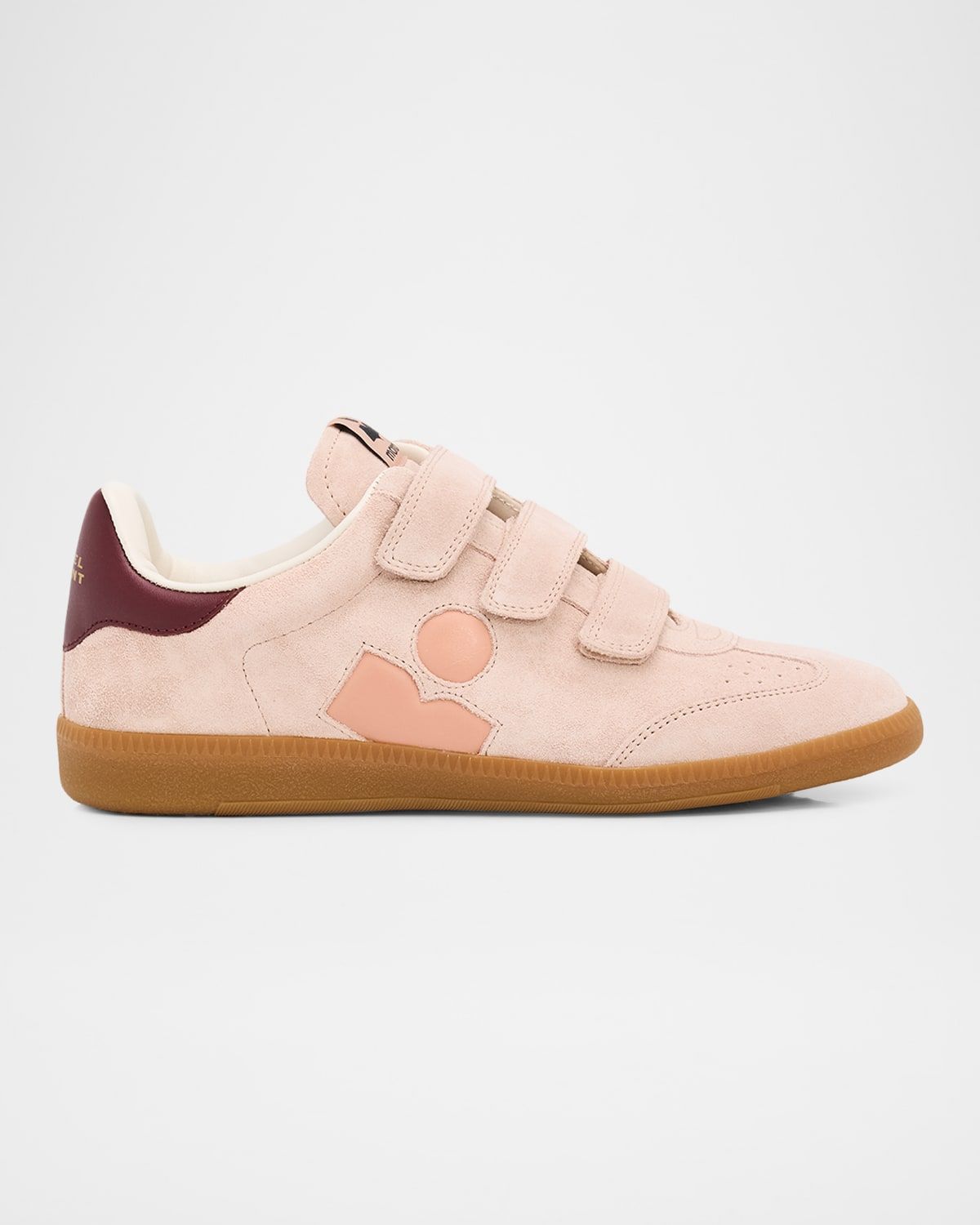Beth Mixed Leather Triple-Grip Sneakers