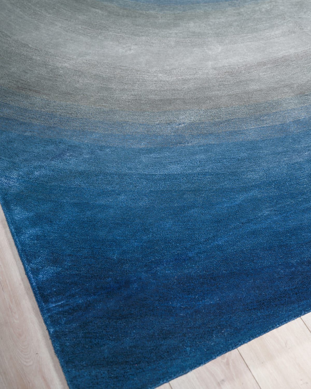 Mitomo Hand-Tufted Navy & Gray Rug