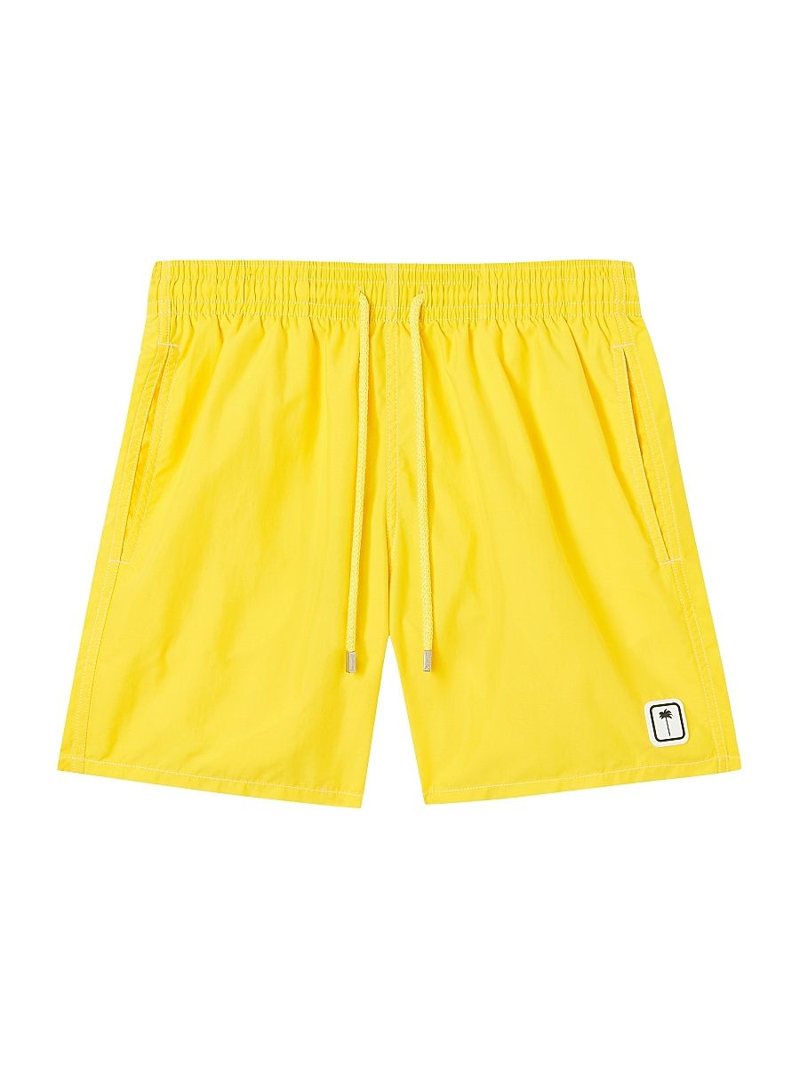 Men's Palm Angels x Vilebrequin Palm Patch Swim Shorts - Soleil - Size Large