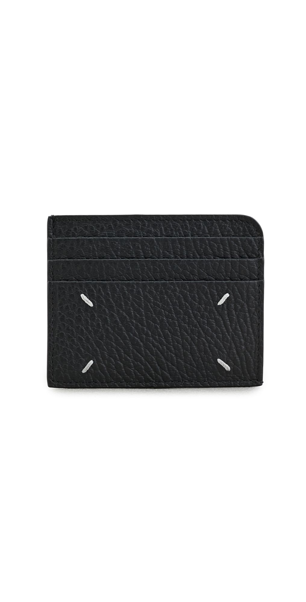Maison Margiela Grainy Leather 6CC Card Case Black One Size